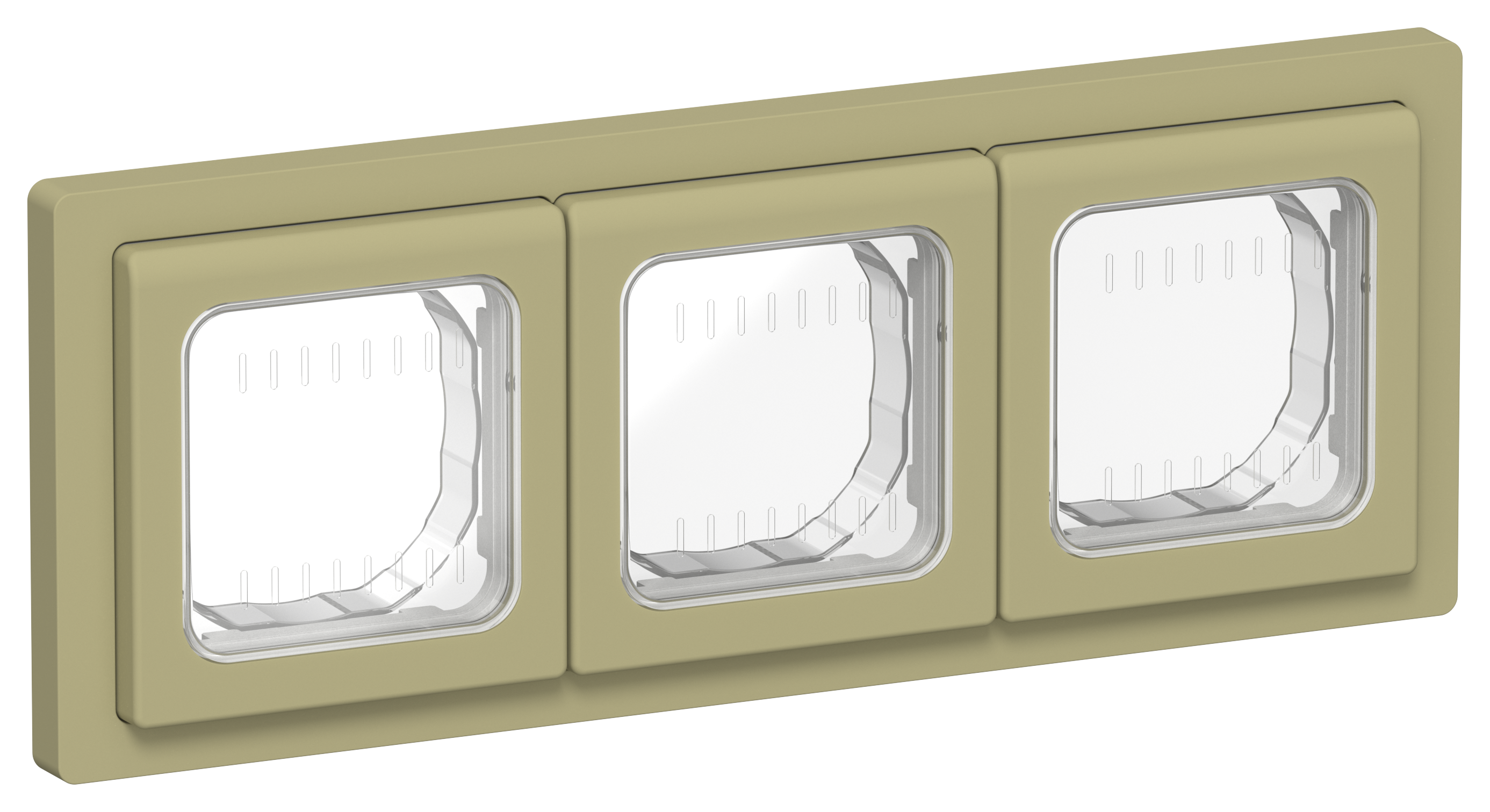 FLITE Рамка 3-местная IP55 Рпро-3-55-ФлО оливковый IEK