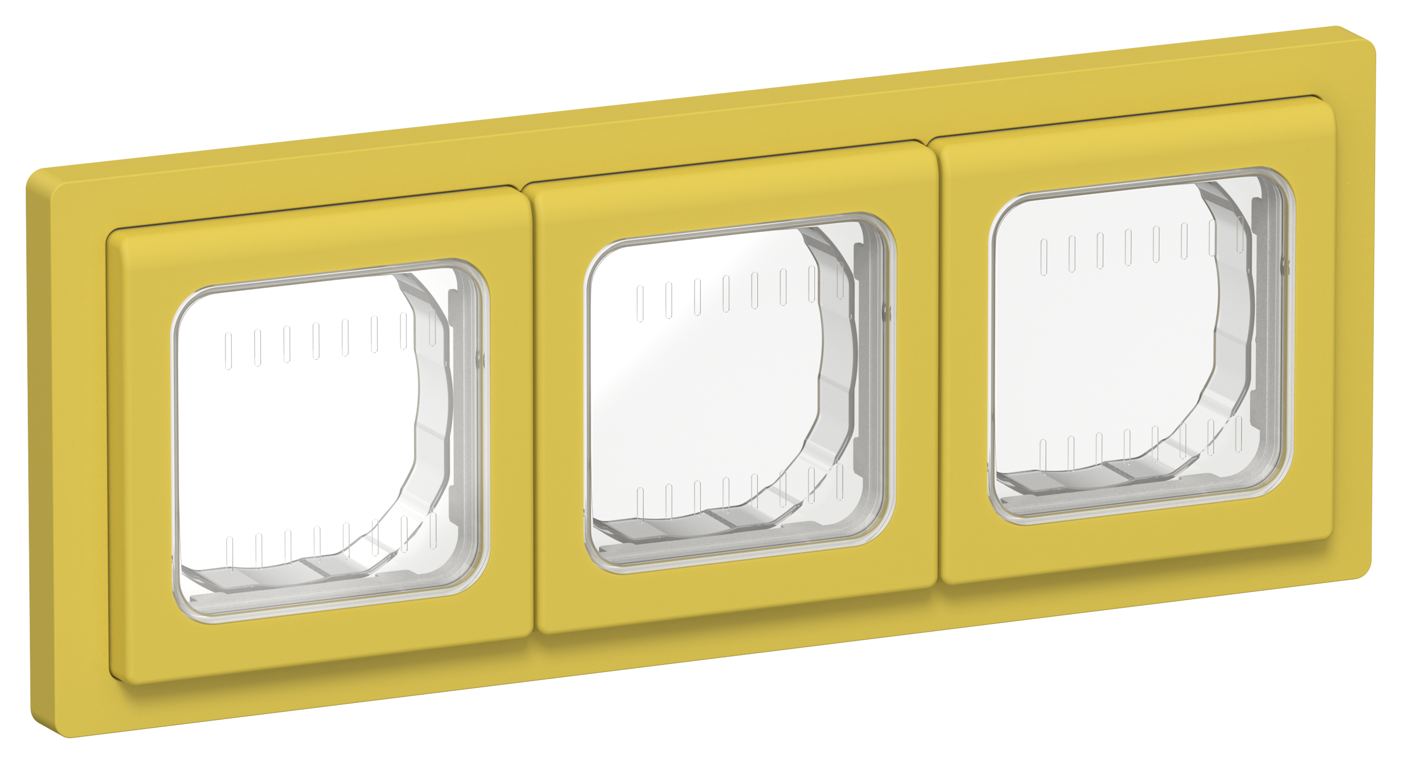 FLITE Рамка 3-местная IP55 Рпро-3-55-ФлЖК желтый карри IEK