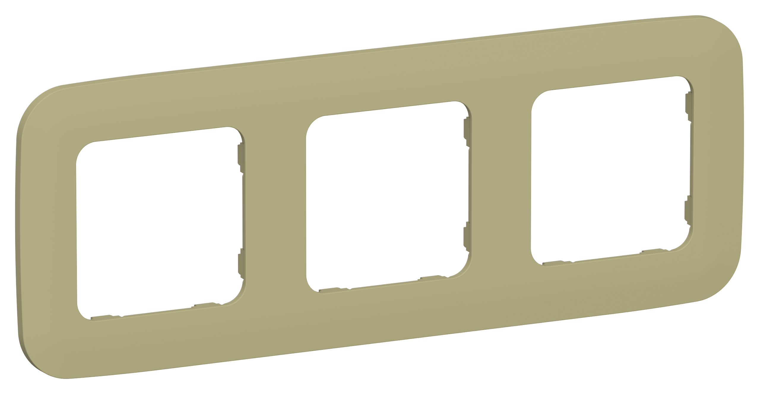 FLITE ARTISTIC Рамка 3-местная РУ-3-А-ФлО оливковый IEK