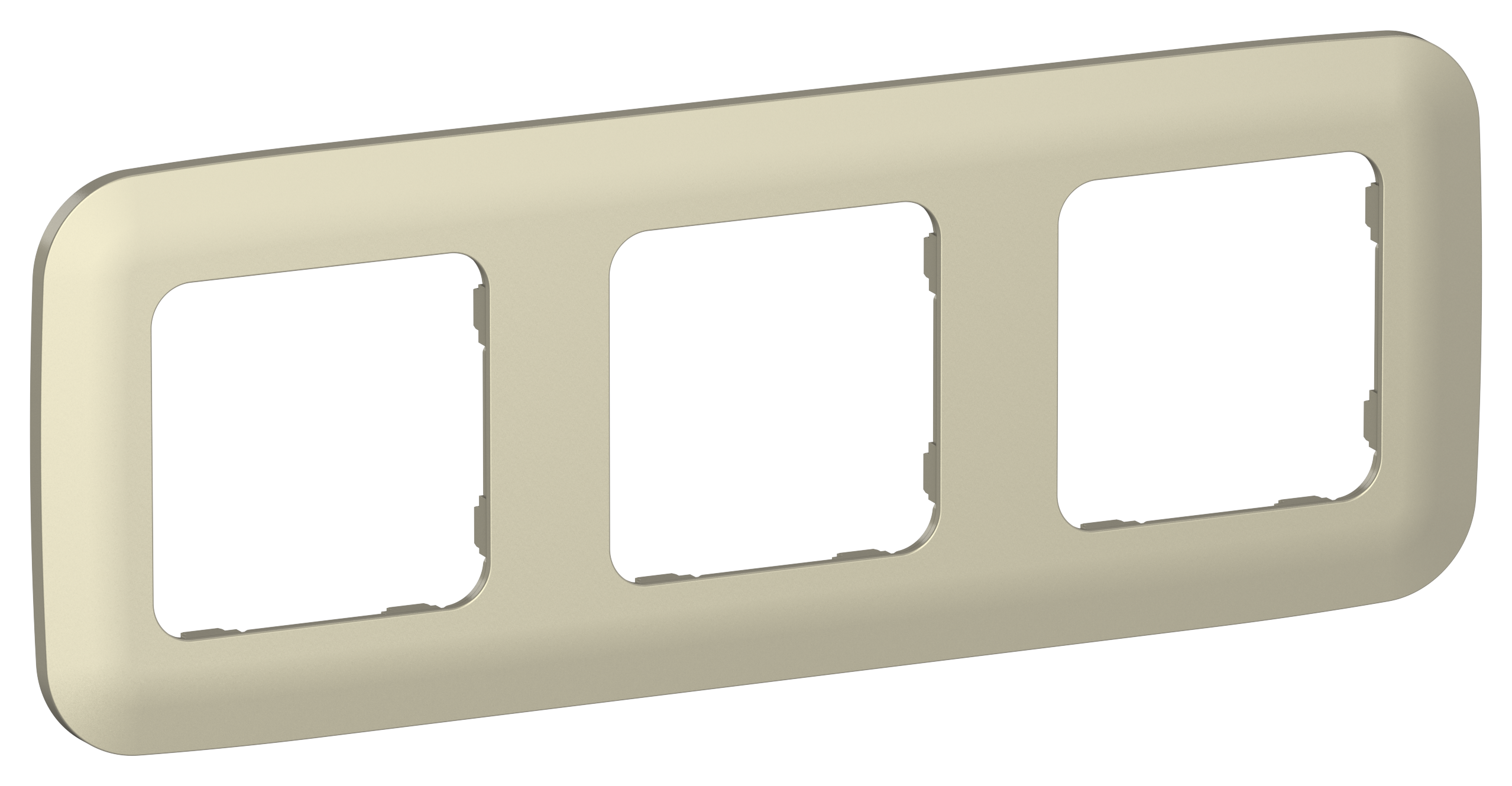 FLITE ARTISTIC Рамка 3-местная РУ-3-А-ФлШ шампань IEK