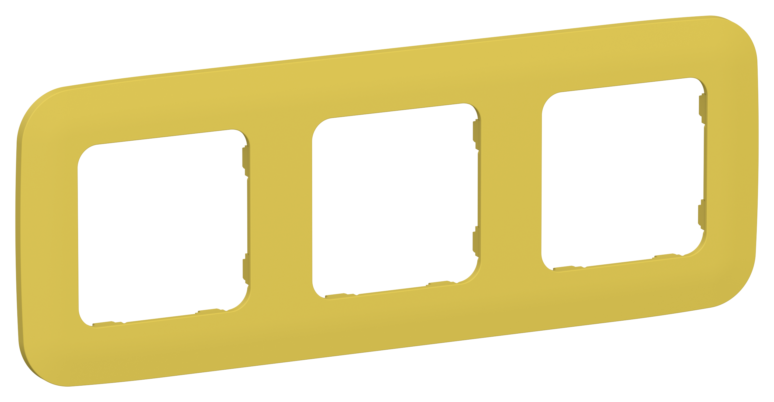 FLITE ARTISTIC Рамка 3-местная РУ-3-А-ФлЖК желтый карри IEK