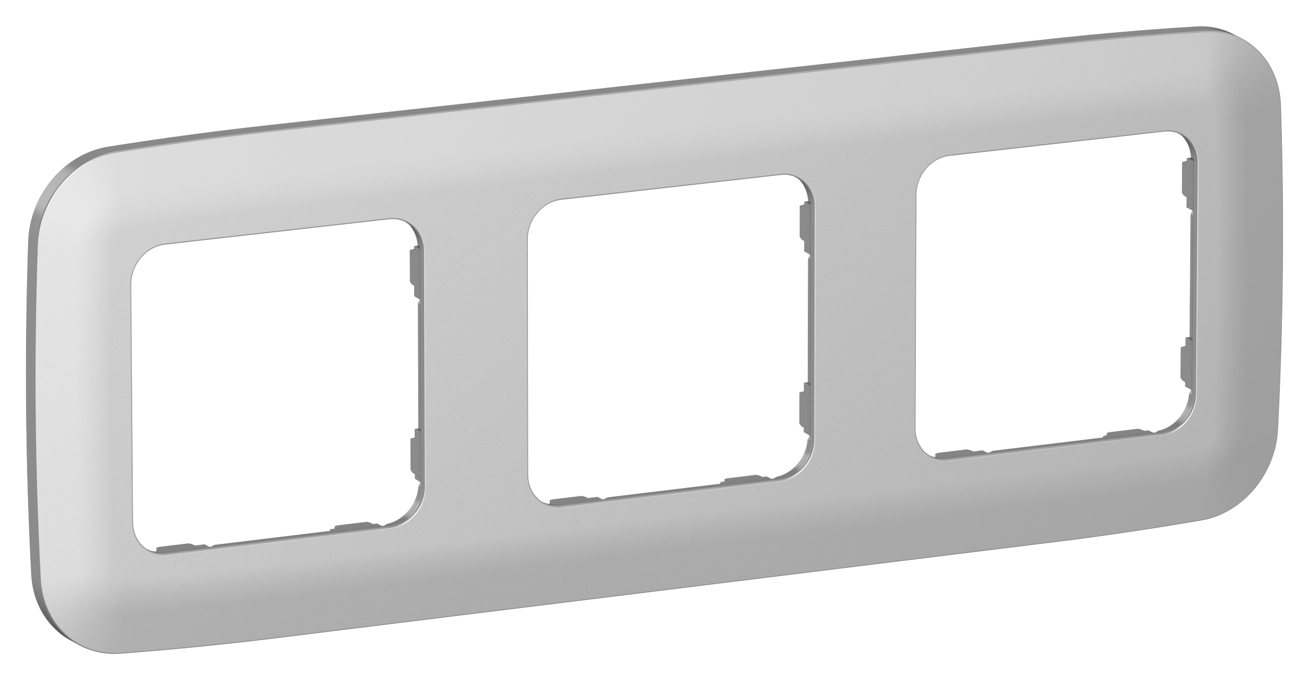 FLITE ARTISTIC Рамка 3-местная РУ-3-А-ФлА алюминий IEK