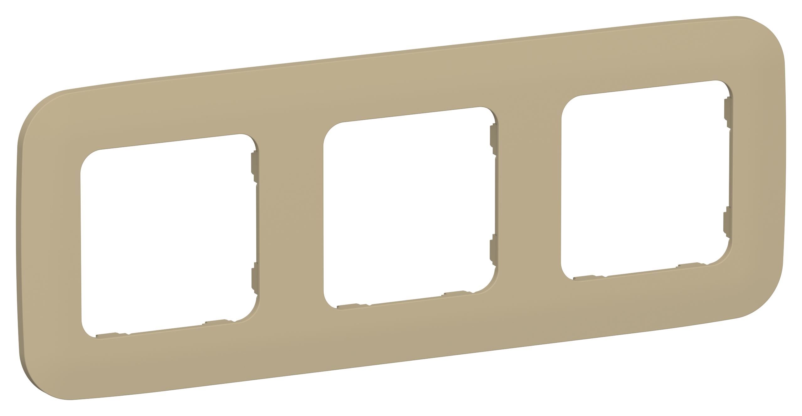 FLITE ARTISTIC Рамка 3-местная РУ-3-А-ФлХ хаки IEK