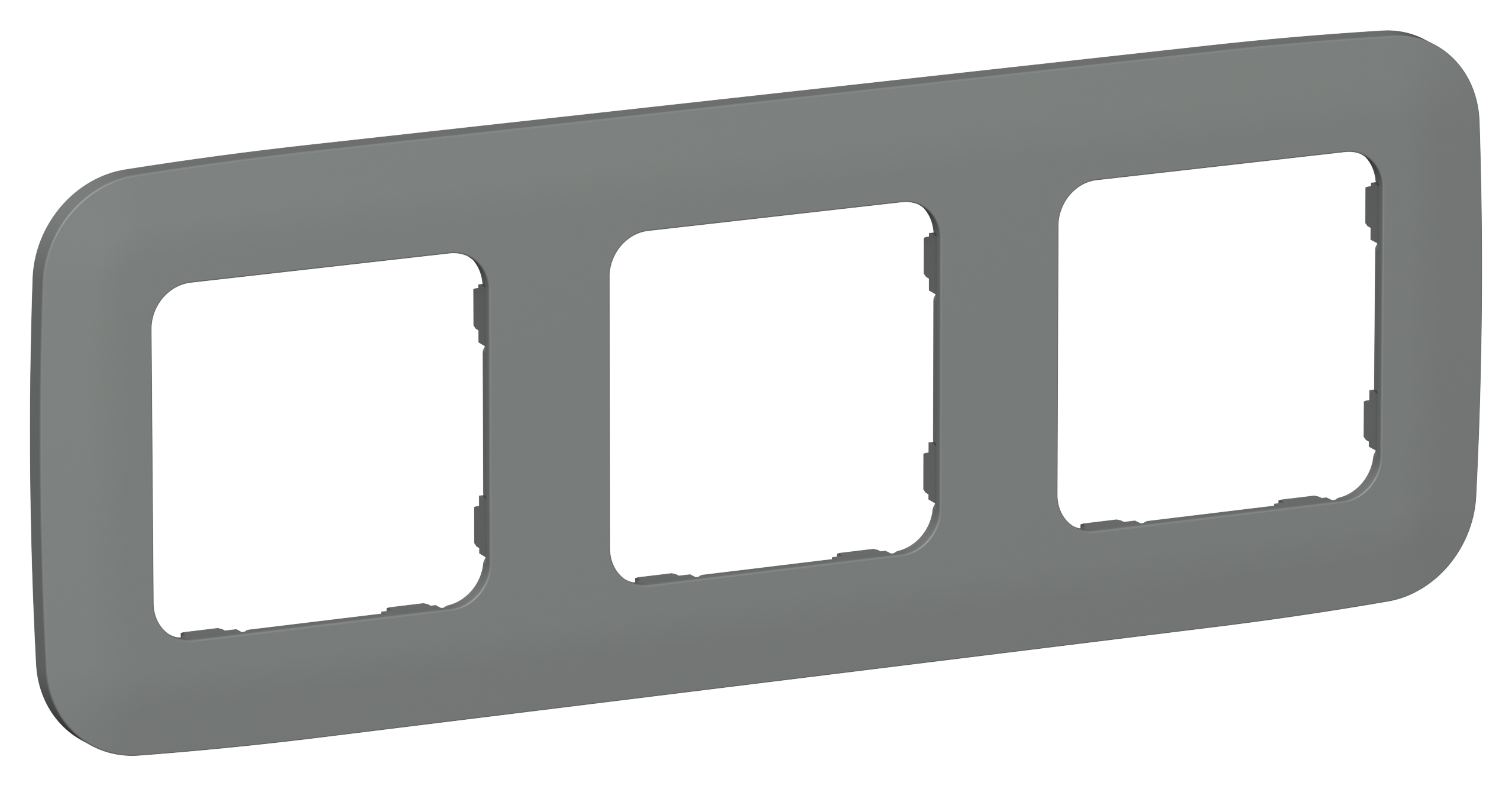 FLITE ARTISTIC Рамка 3-местная РУ-3-А-ФлМА мокрый асфальт IEK