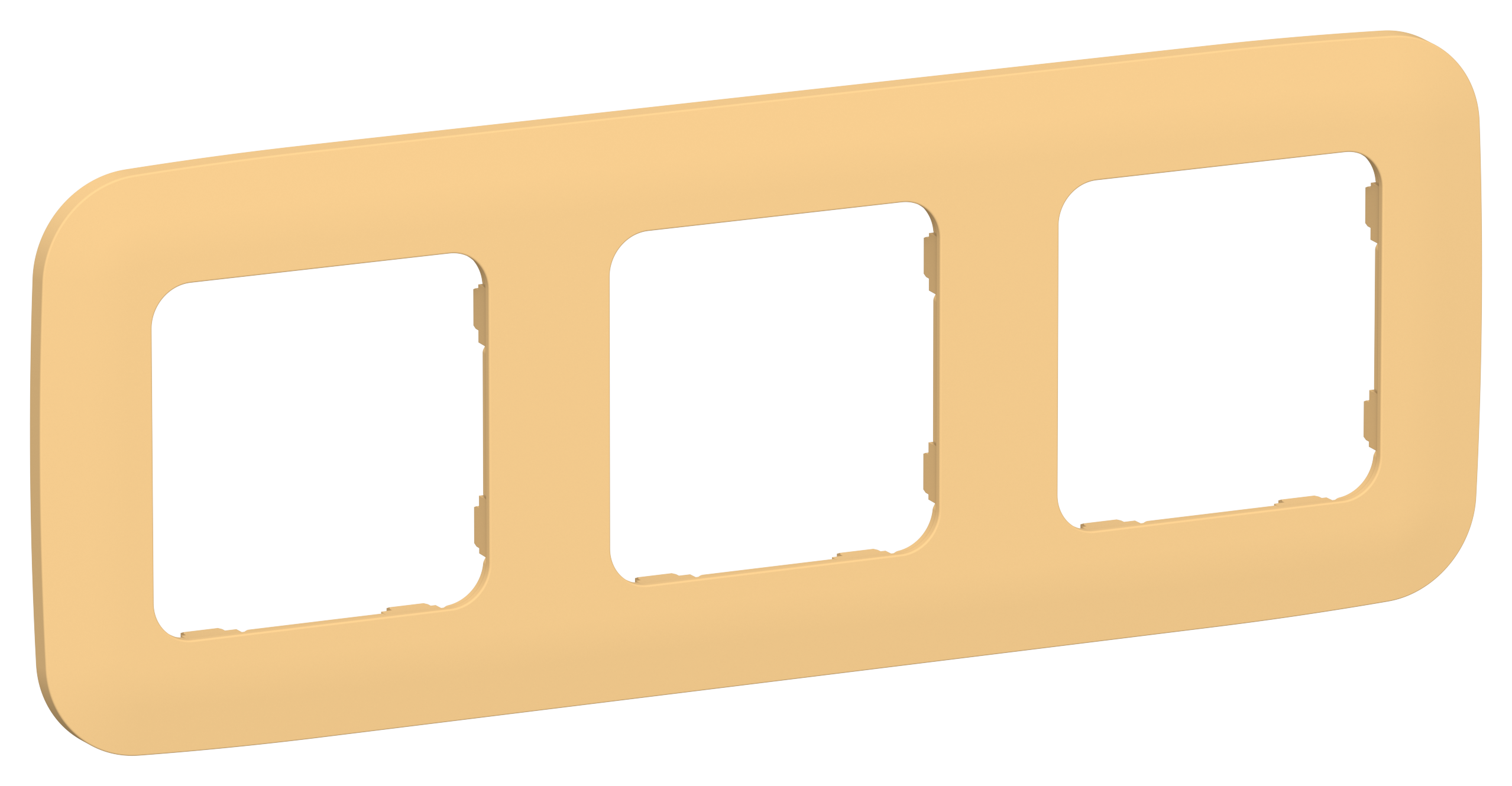 FLITE ARTISTIC Рамка 3-местная РУ-3-А-ФлЗ золотарник IEK