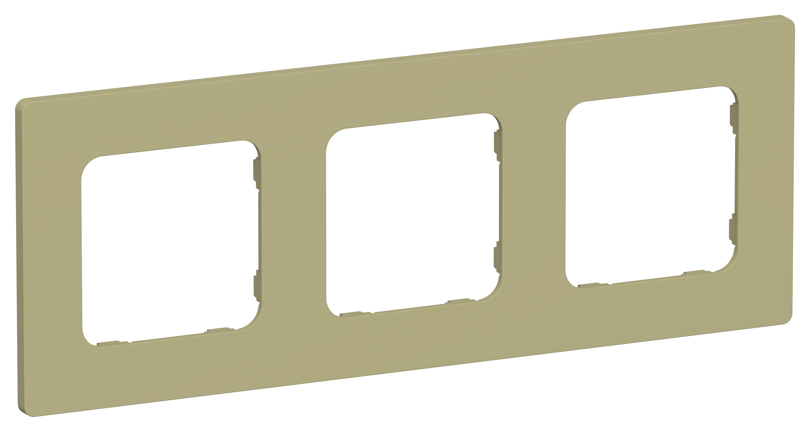 FLITE CLASSIC Рамка 3-местная РУ-3-К-ФлО оливковый IEK