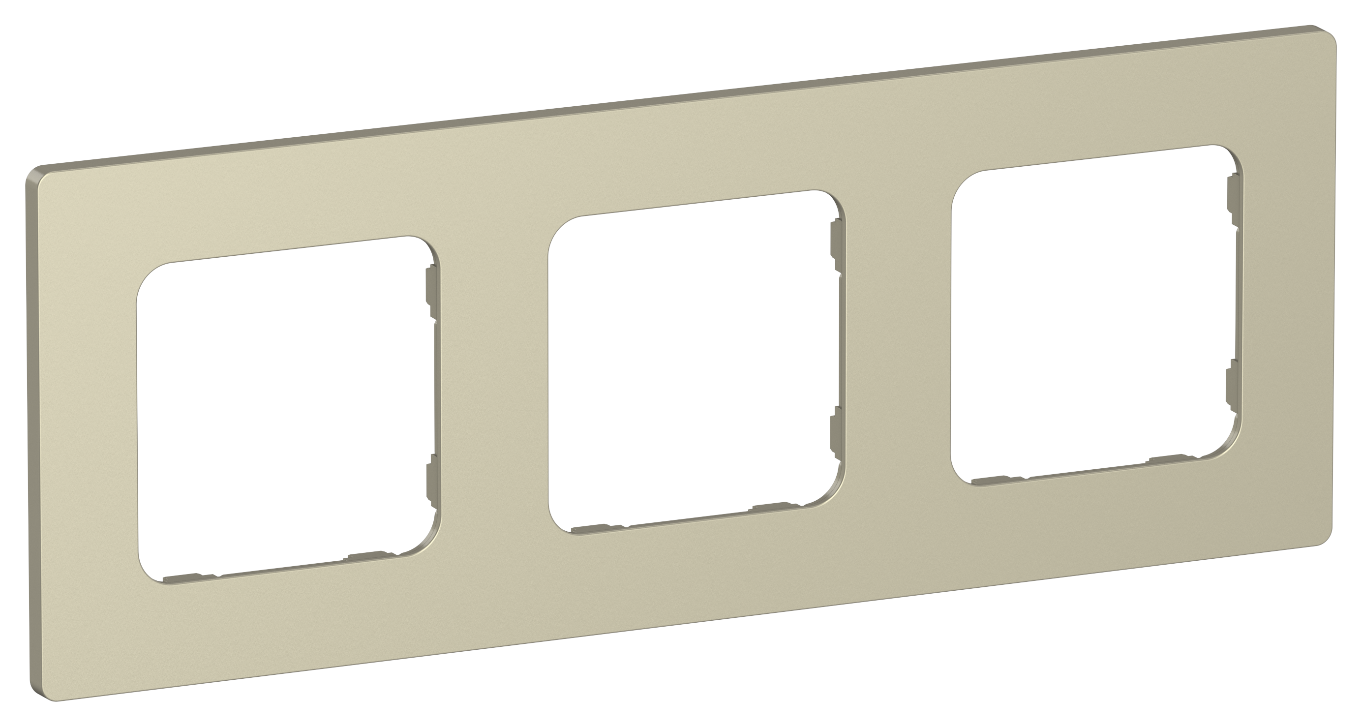 FLITE CLASSIC Рамка 3-местная РУ-3-К-ФлШ шампань IEK