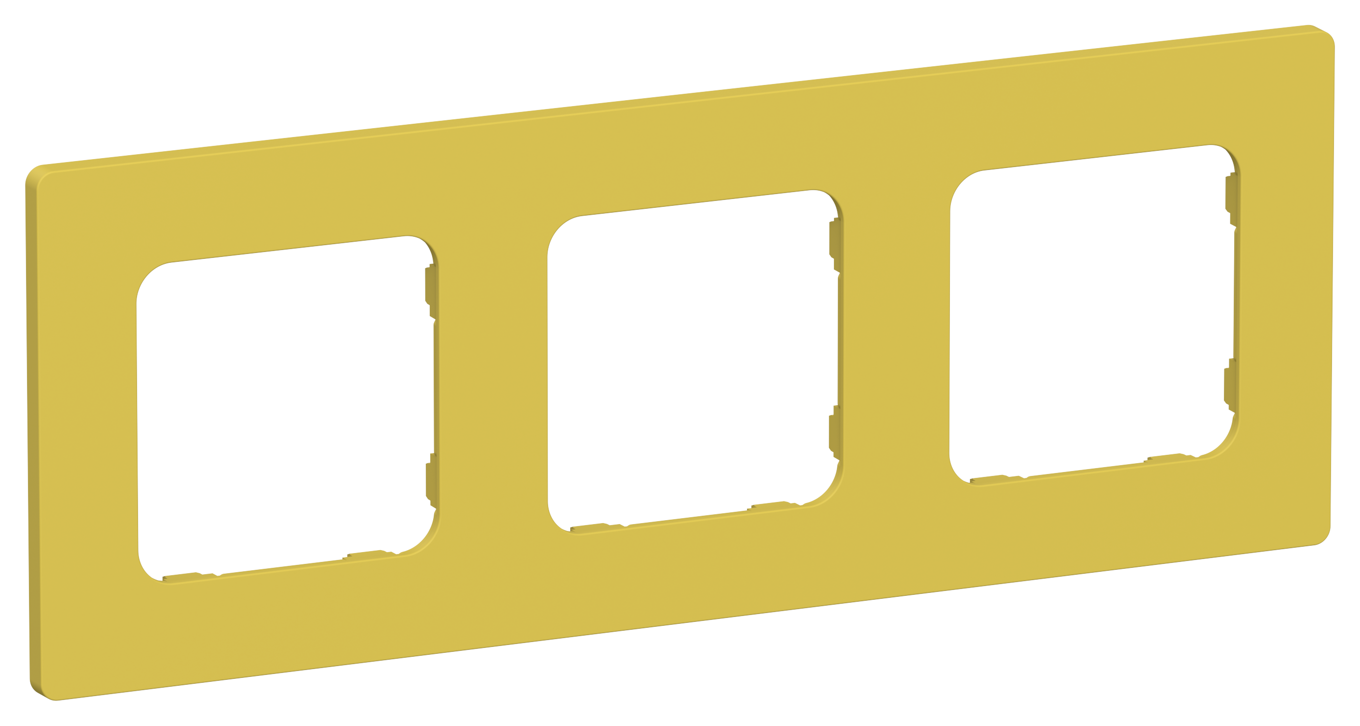 FLITE CLASSIC Рамка 3-местная РУ-3-К-ФлЖК желтый карри IEK