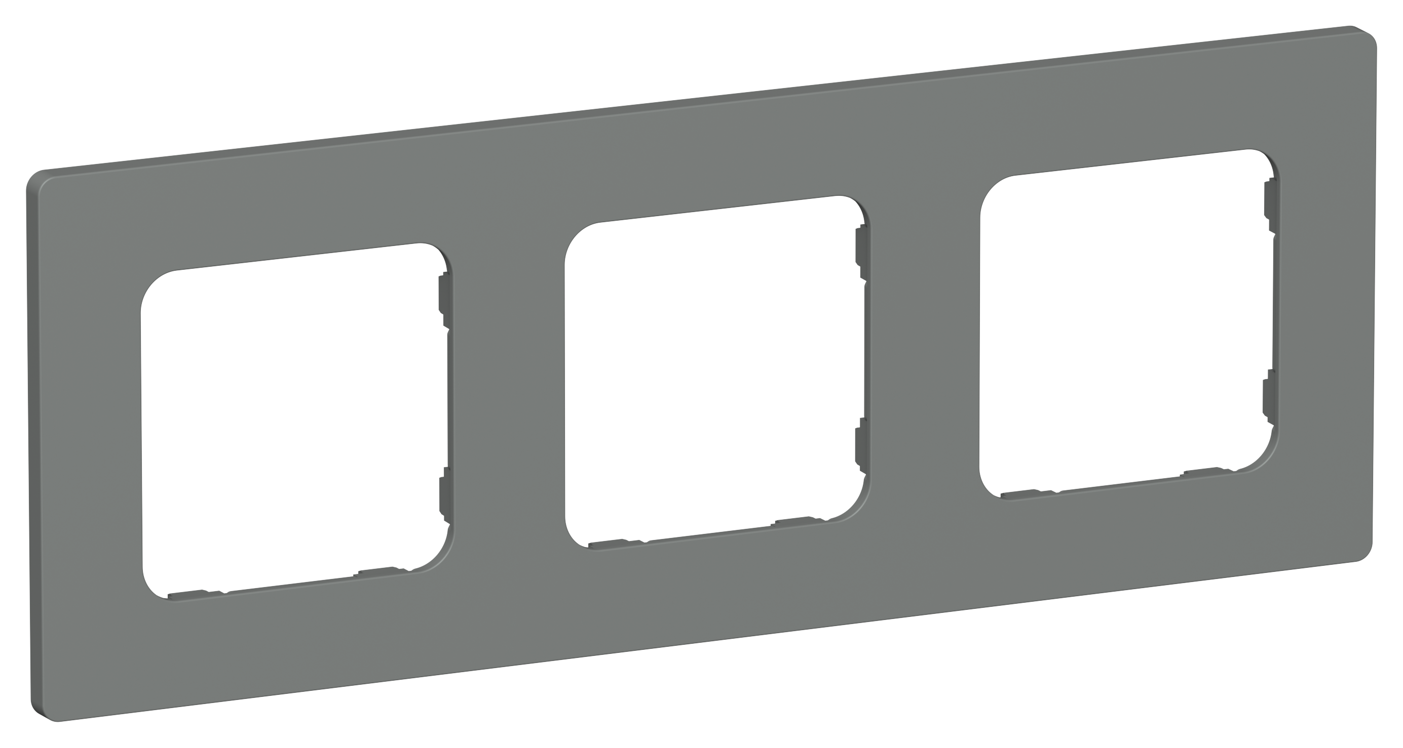 FLITE CLASSIC Рамка 3-местная РУ-3-К-ФлМА мокрый асфальт IEK