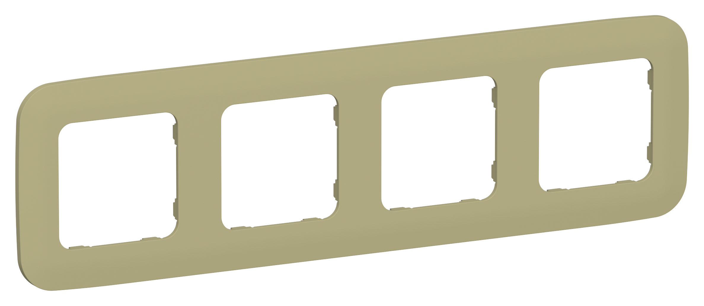 FLITE ARTISTIC Рамка 4-местная РУ-4-А-ФлО оливковый IEK