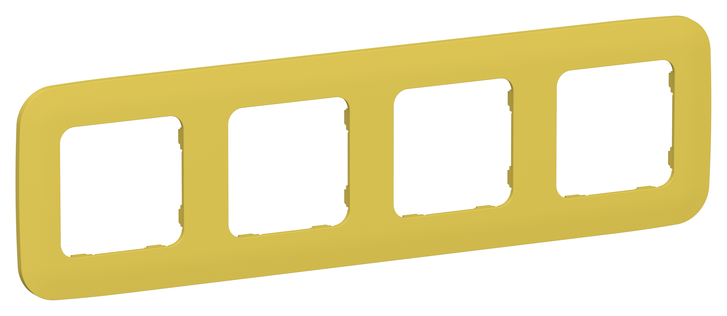 FLITE ARTISTIC Рамка 4-местная РУ-4-А-ФлЖК желтый карри IEK