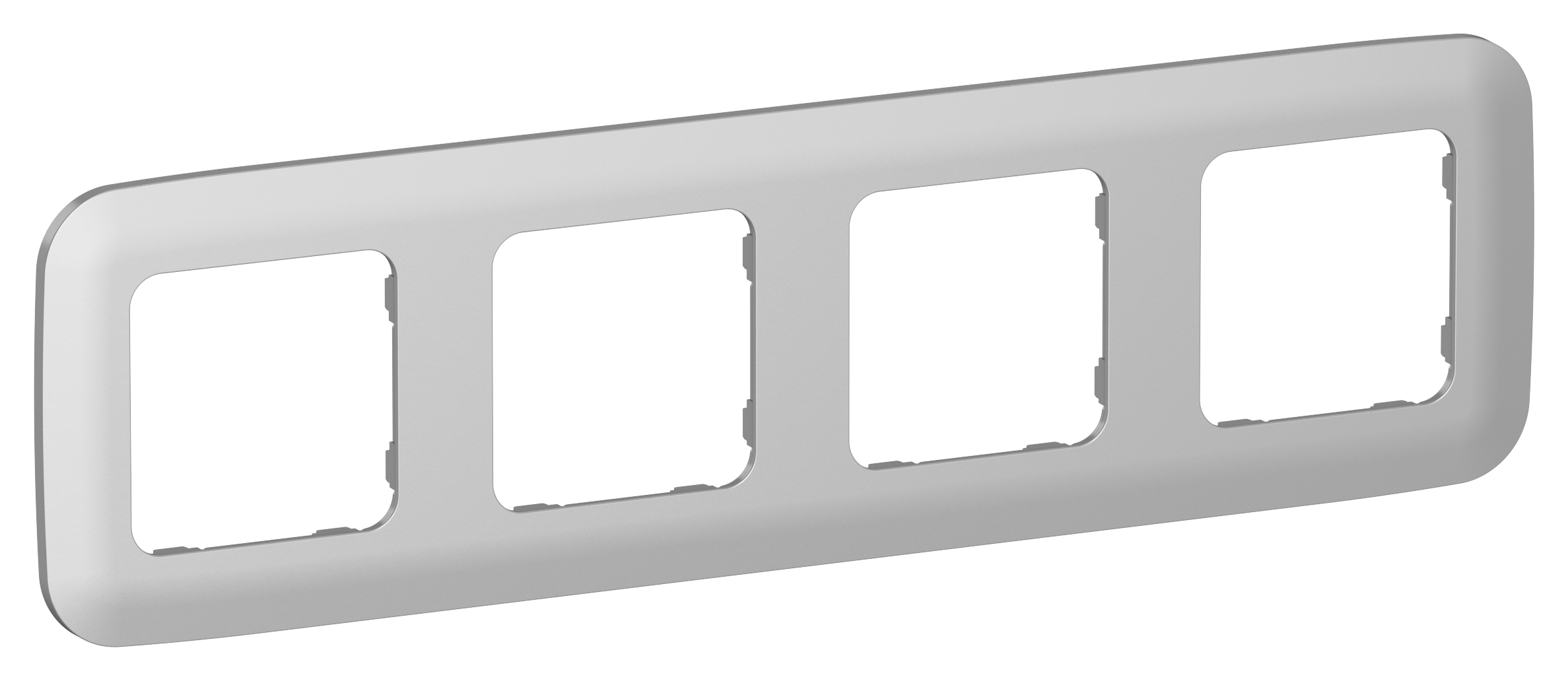 FLITE ARTISTIC Рамка 4-местная РУ-4-А-ФлА алюминий IEK