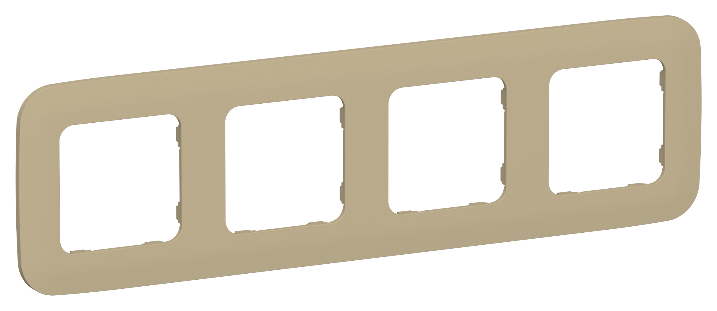 FLITE ARTISTIC Рамка 4-местная РУ-4-А-ФлХ хаки IEK