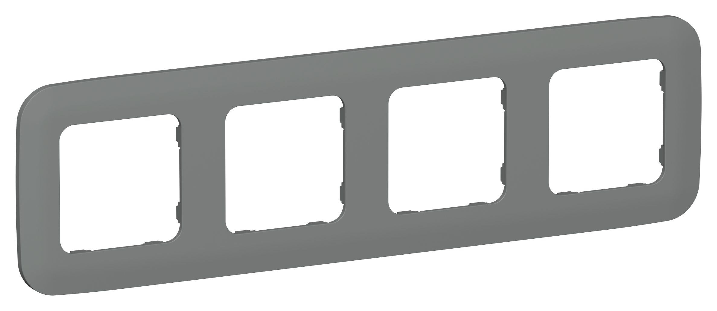 FLITE ARTISTIC Рамка 4-местная РУ-4-А-ФлМА мокрый асфальт IEK