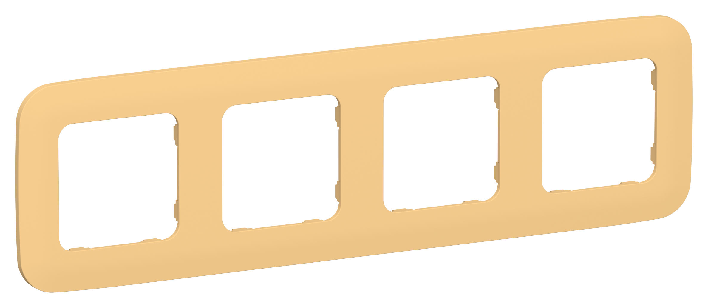 FLITE ARTISTIC Рамка 4-местная РУ-4-А-ФлЗ золотарник IEK