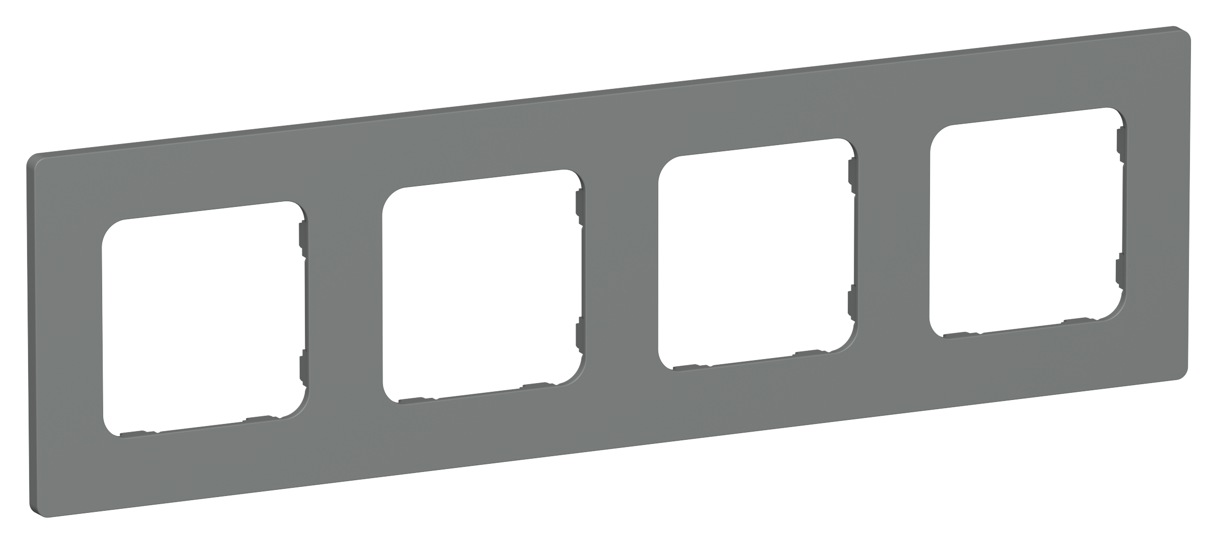 FLITE CLASSIC Рамка 4-местная РУ-4-К-ФлМА мокрый асфальт IEK