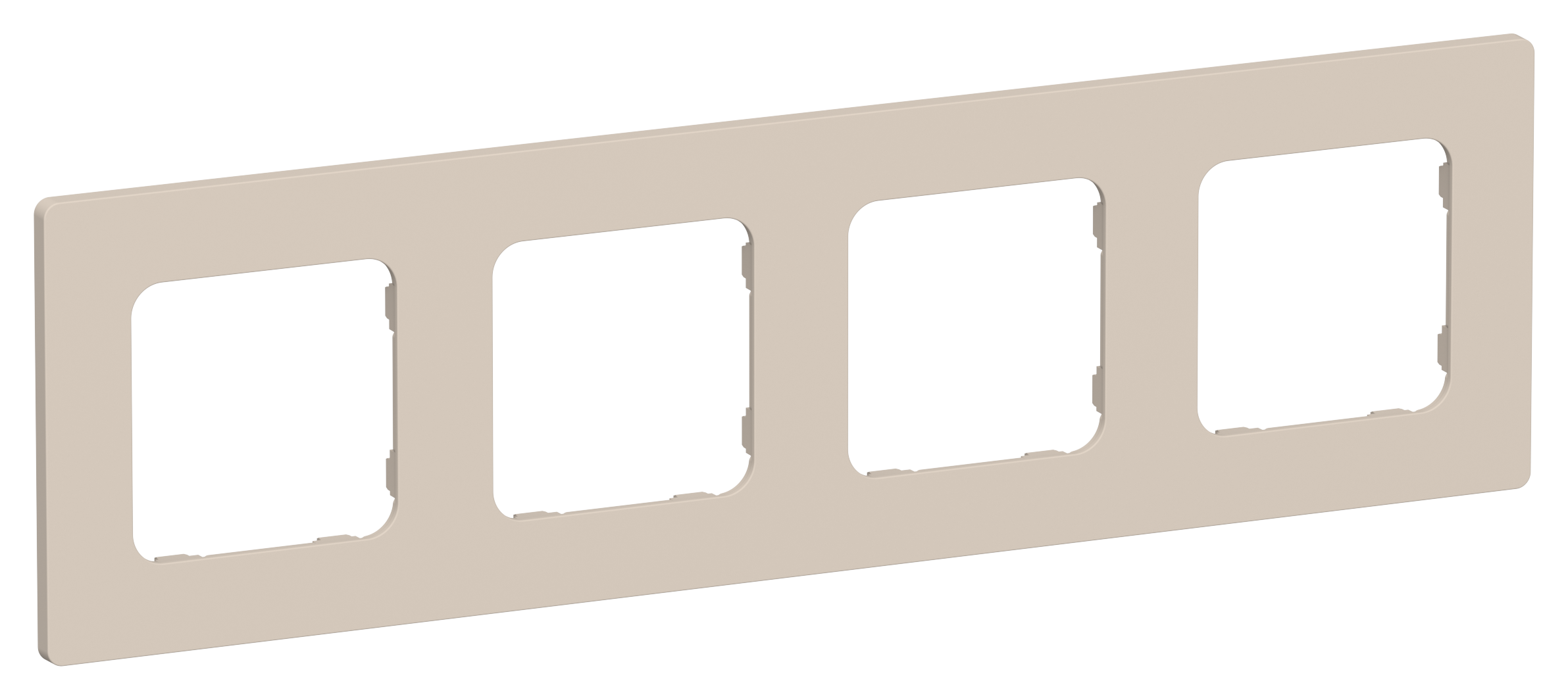 FLITE CLASSIC Рамка 4-местная РУ-4-К-ФлЛ льняной IEK