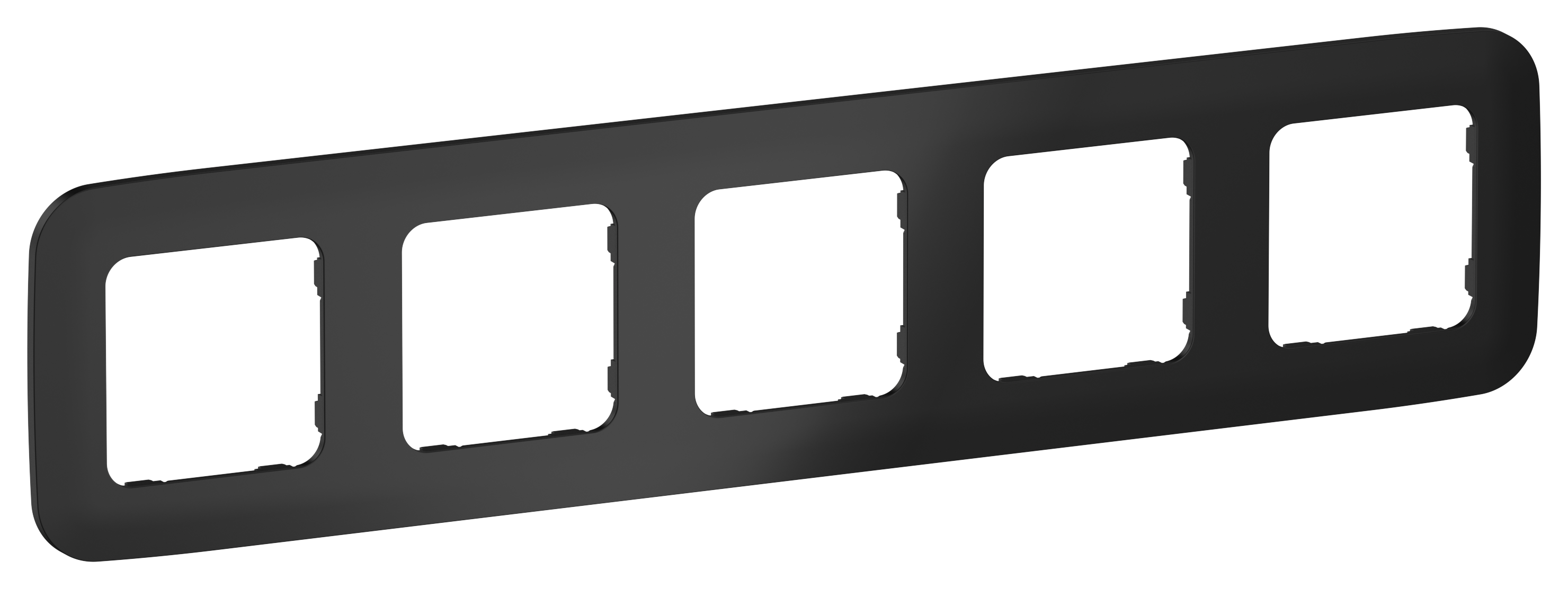 FLITE ARTISTIC Рамка 5-местная РУ-5-А-ФлЧ черный IEK