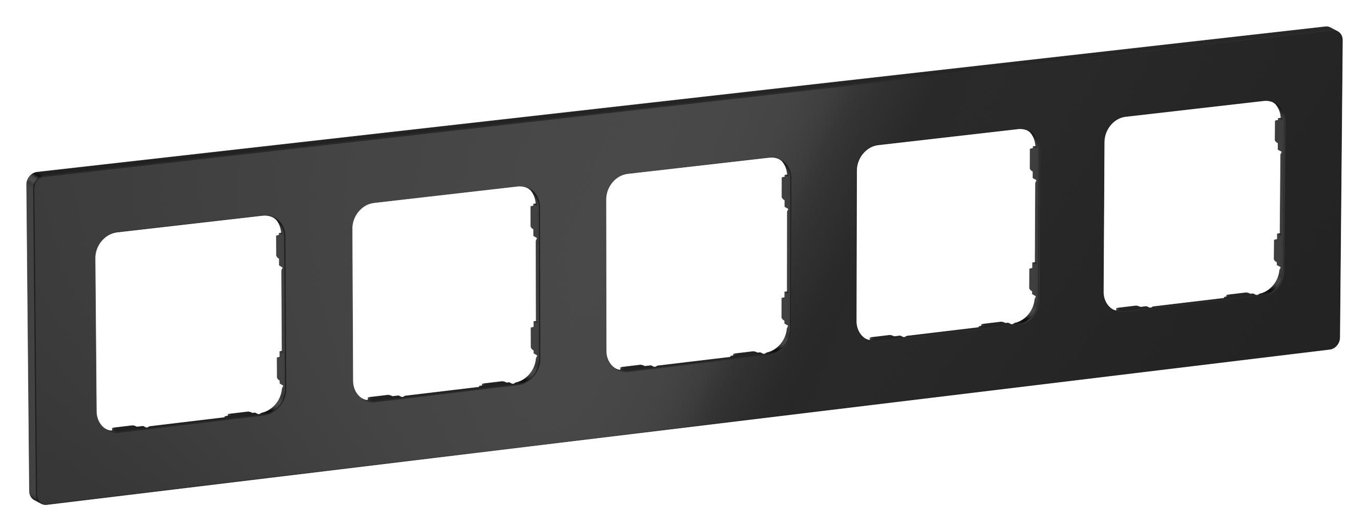 FLITE CLASSIC Рамка 5-местная РУ-5-К-ФлЧ черный IEK