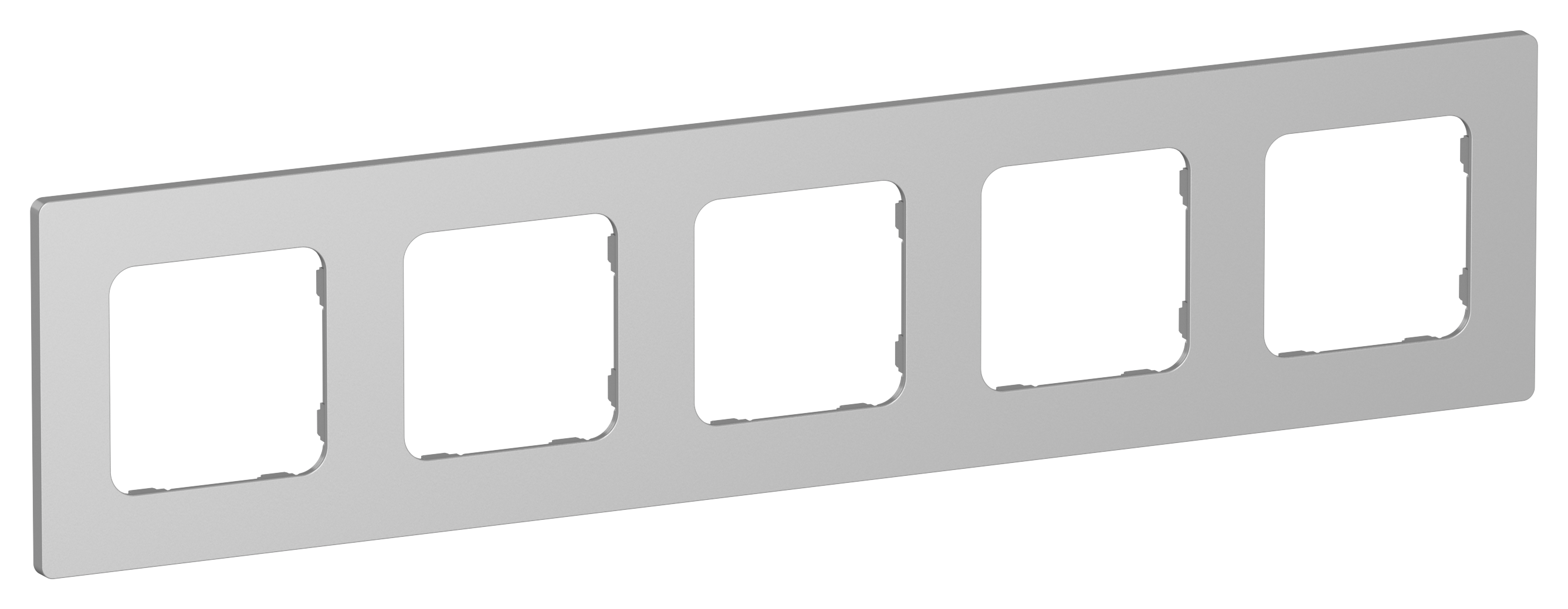 FLITE CLASSIC Рамка 5-местная РУ-5-К-ФлА алюминий IEK