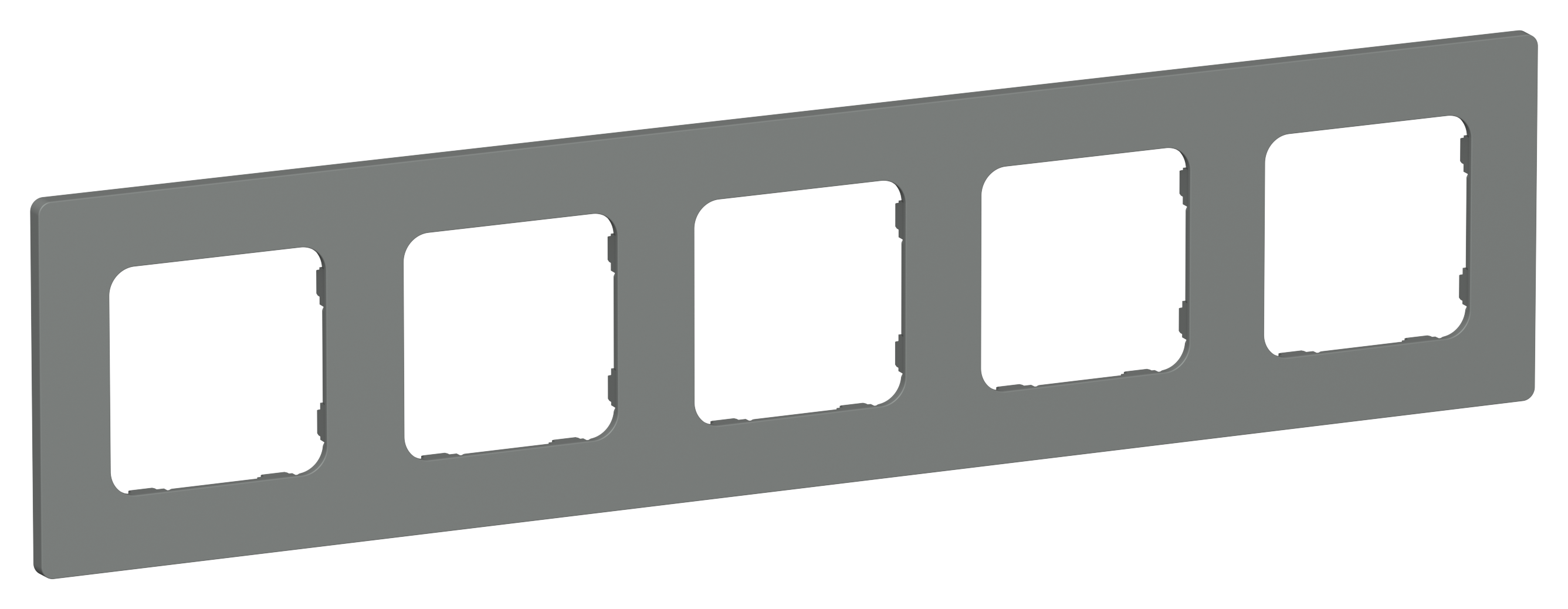 FLITE CLASSIC Рамка 5-местная РУ-5-К-ФлМА мокрый асфальт IEK