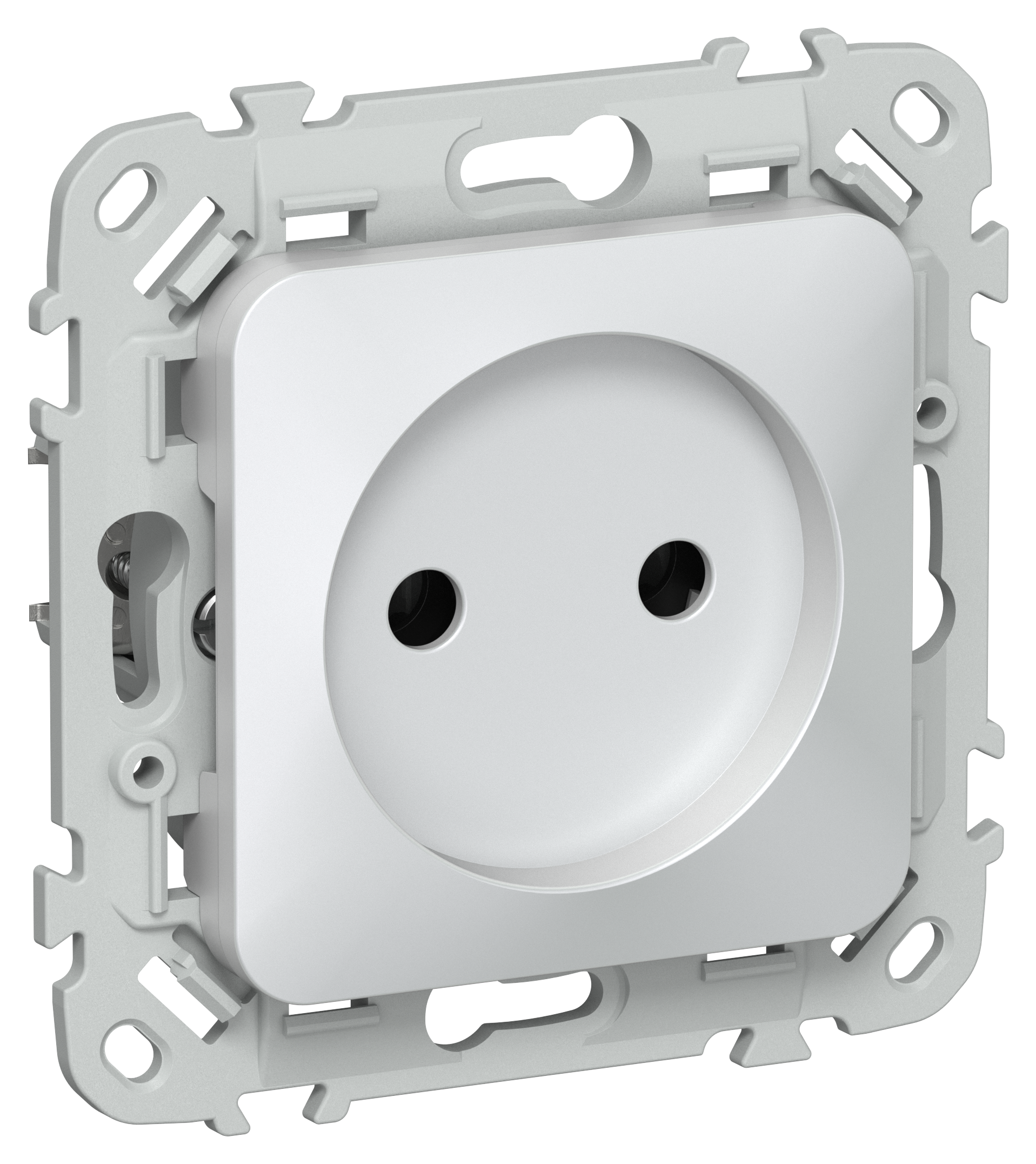 FLITE Розетка без заземления без защитных шторок безвинтовое крепление 10А РС01-1-ФлЖ жемчуг IEK