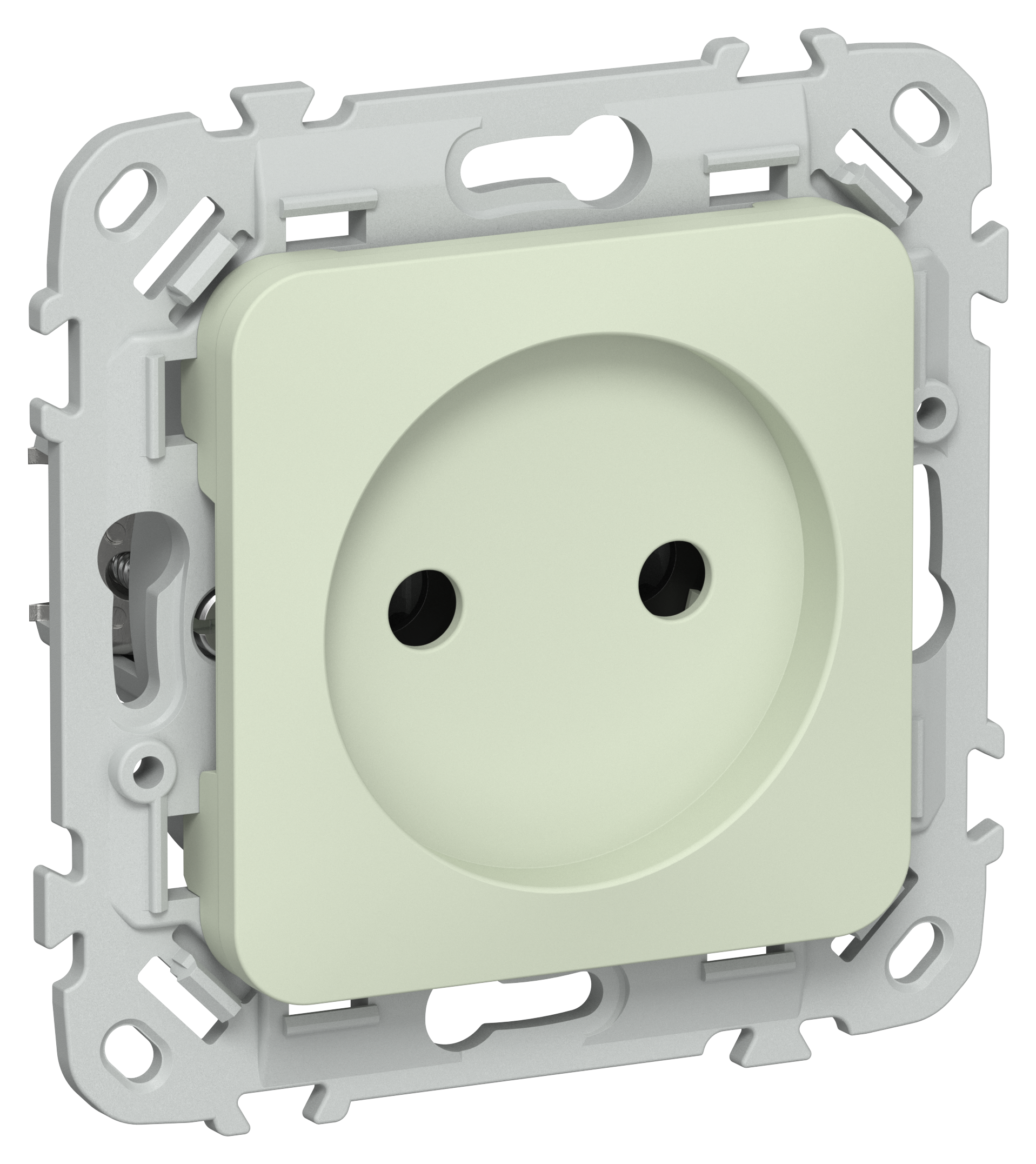 FLITE Розетка без заземления без защитных шторок безвинтовое крепление 10А РС01-1-ФлП панг IEK