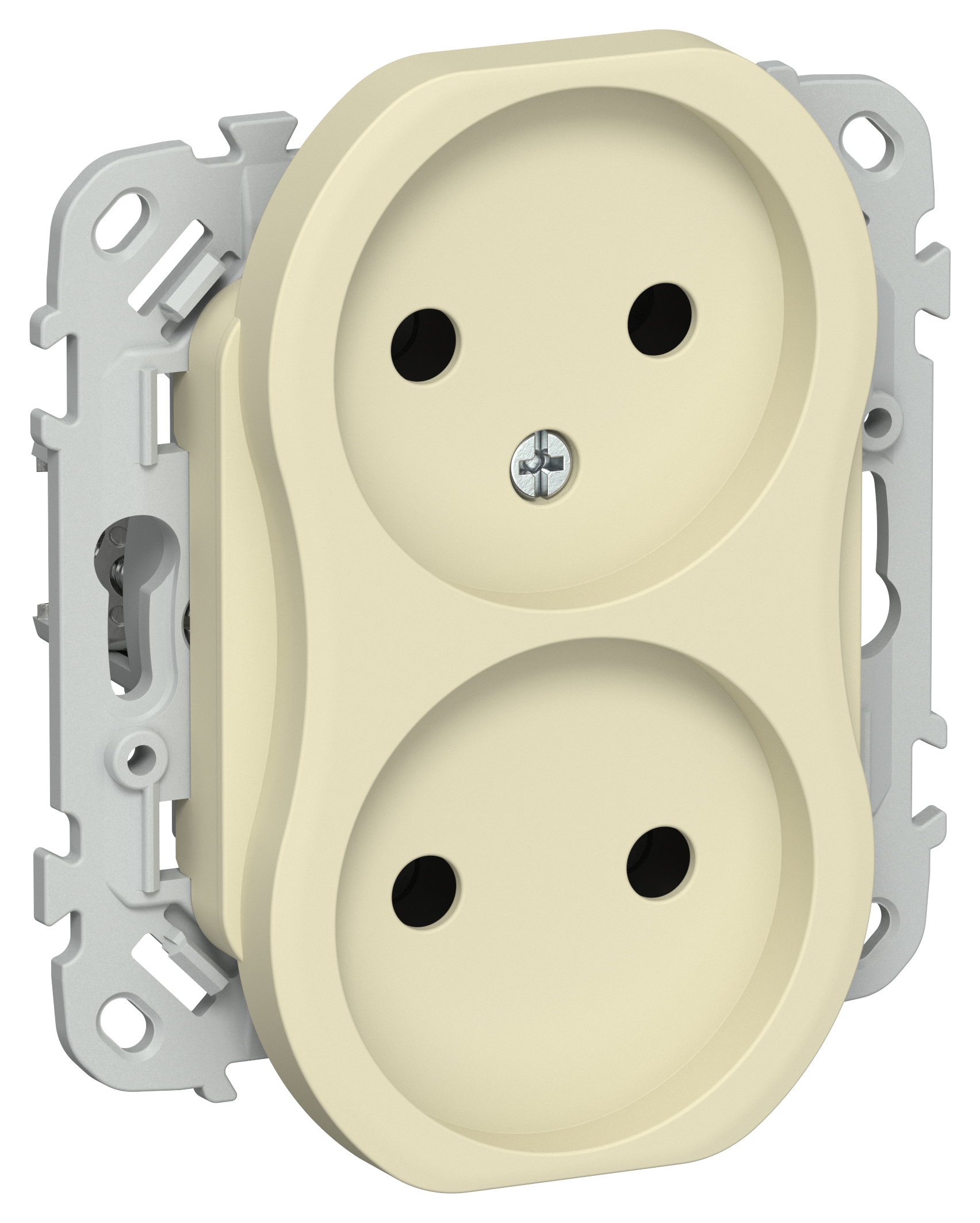 FLITE Розетка 2-местная без заземления без защитных шторок 10А РС02-0-ФлН навахо IEK