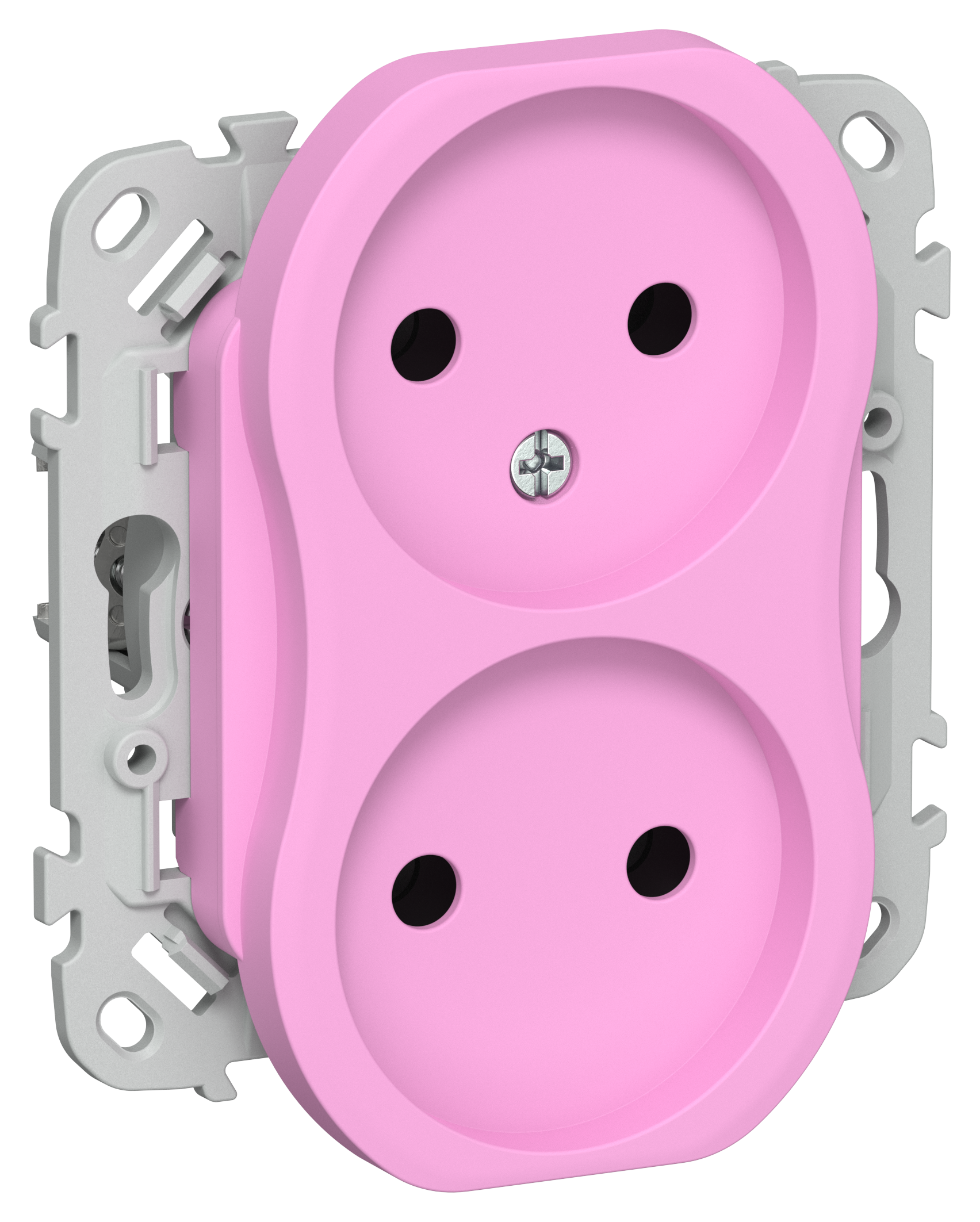 FLITE Розетка 2-местная без заземления без защитных шторок 10А РС02-0-ФлПр пурпурный IEK