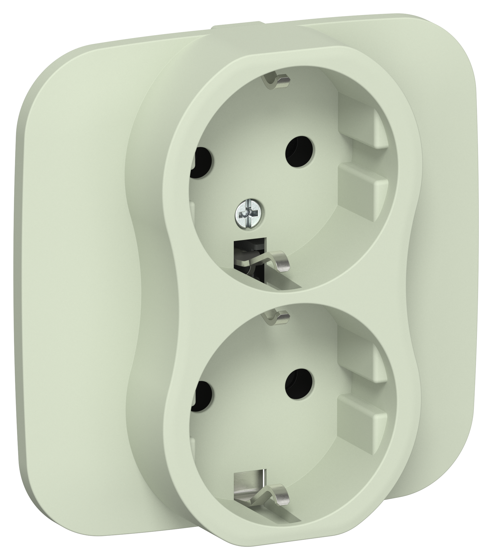 FLITE Розетка 2-местная с заземлением без защитных шторок 16А в сборе РС12-0-А-ФлП панг IEK