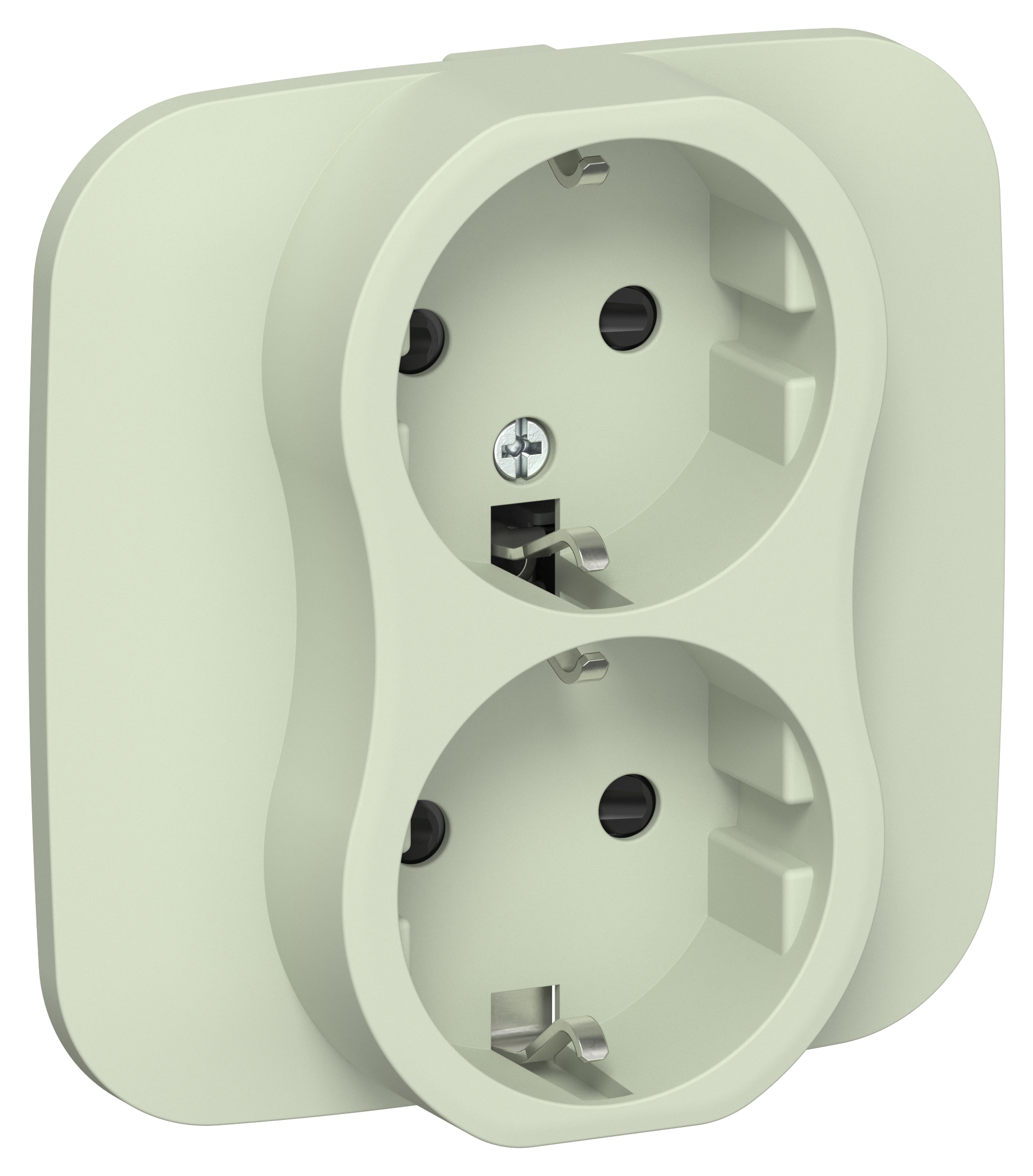 FLITE Розетка 2-местная с заземлением с защитными шторками 16А в сборе РСш12-0-А-ФлП панг IEK