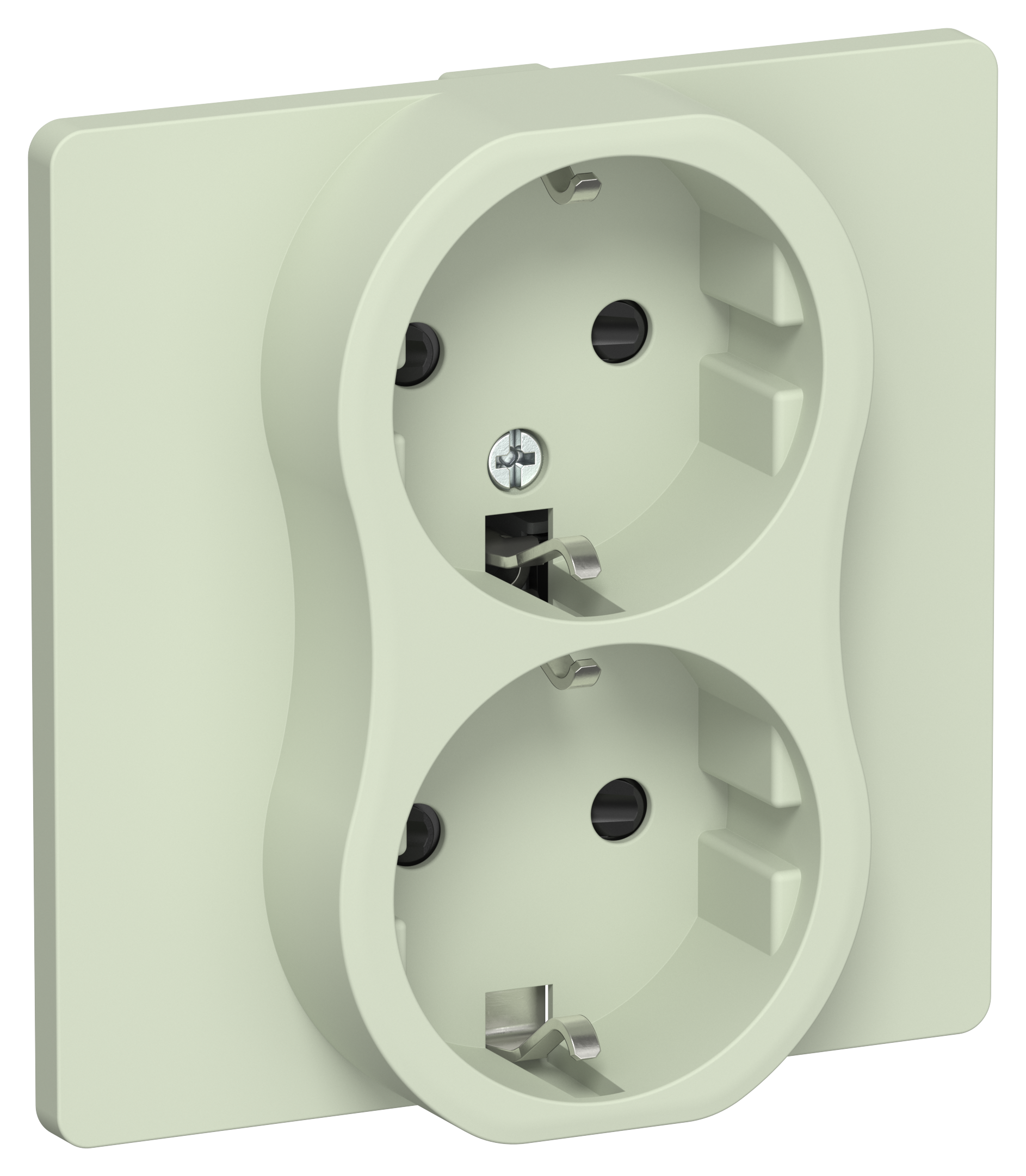 FLITE Розетка 2-местная с заземлением с защитными шторками 16А в сборе РСш12-0-К-ФлП панг IEK