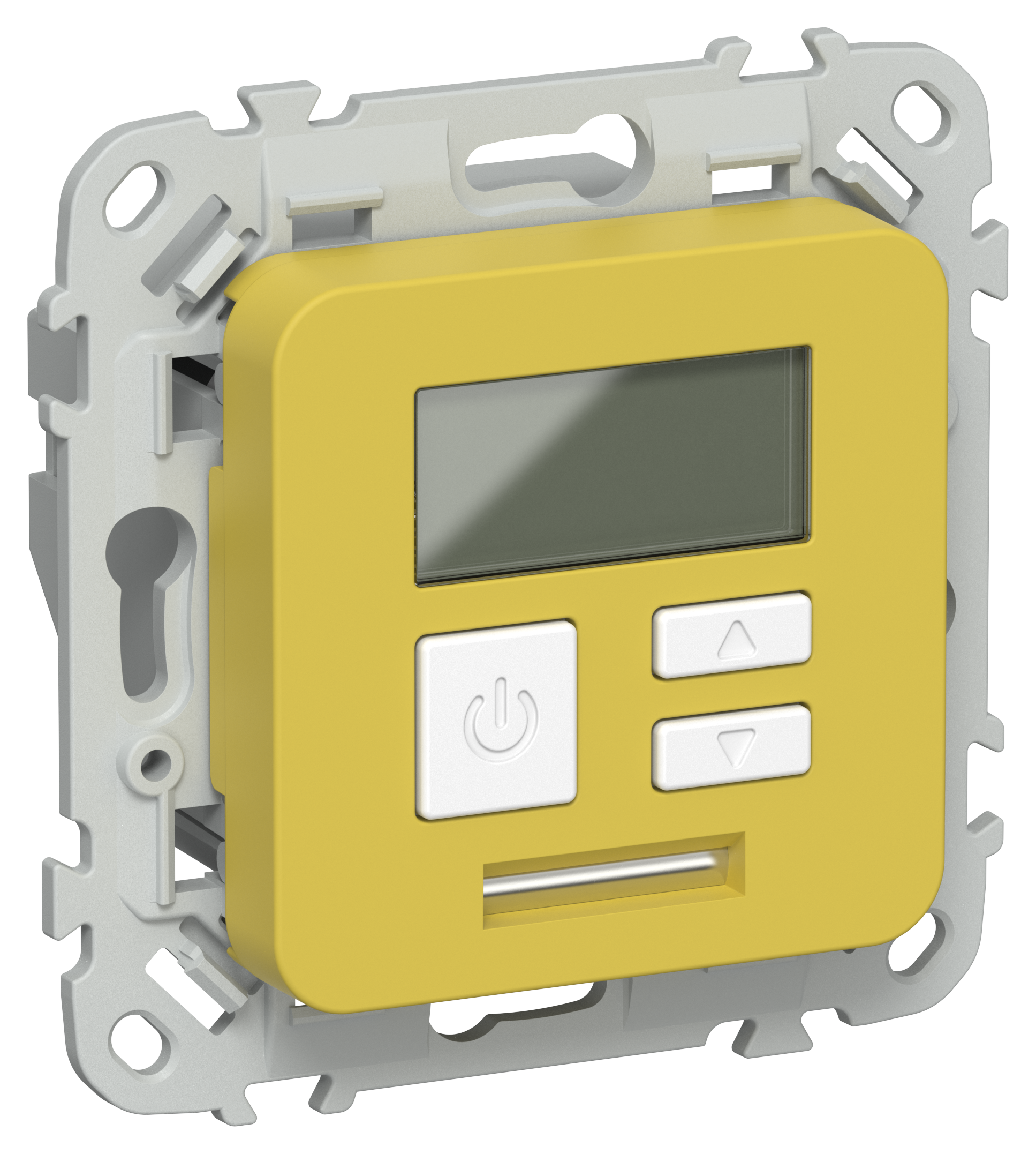 FLITE Термостат электронный с дисплеем 16А Т-ФлЖК желтый карри IEK