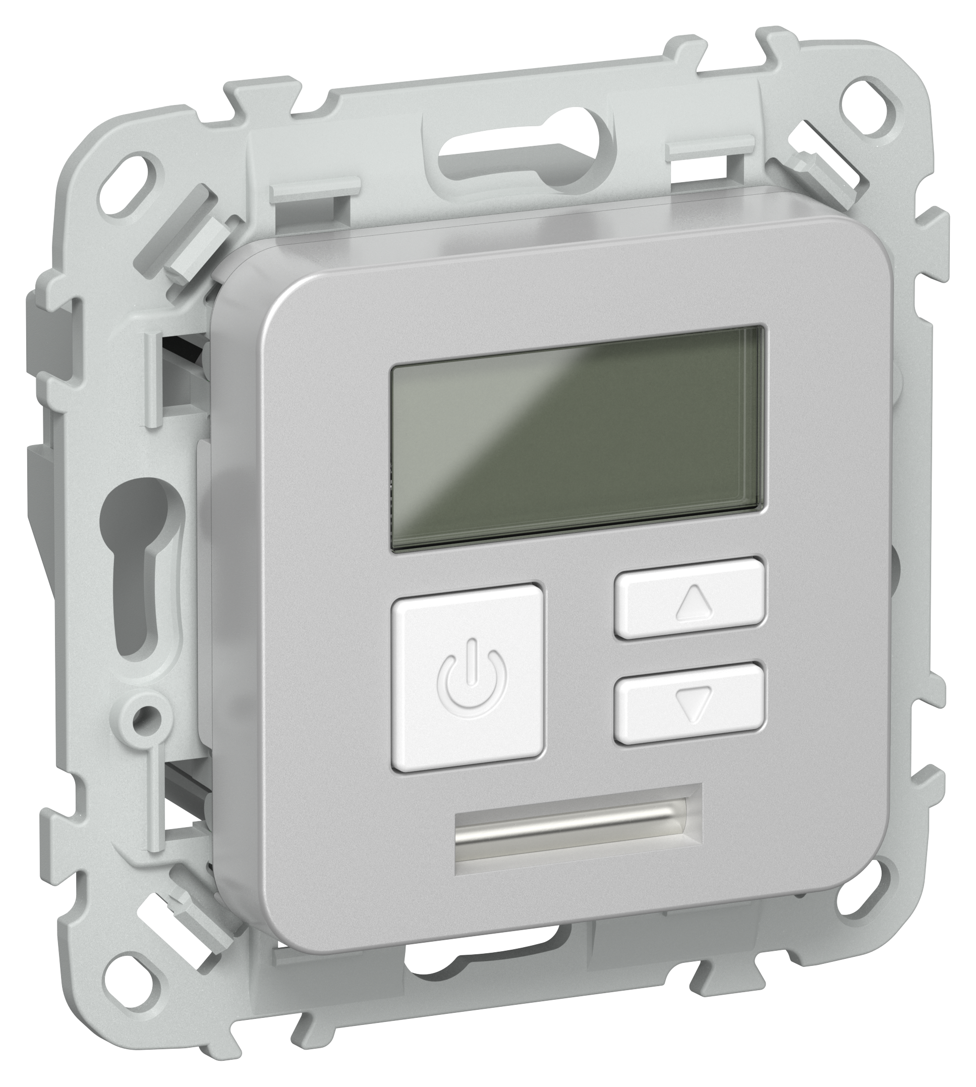 FLITE Термостат электронный с дисплеем 16А Т-ФлА алюминий IEK