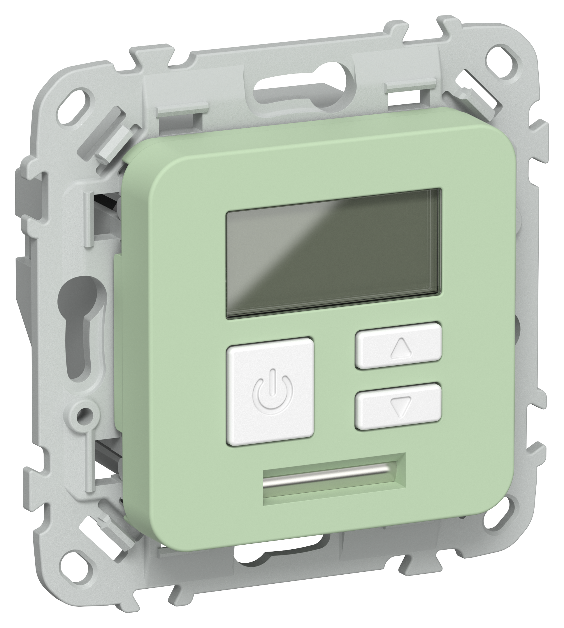 FLITE Термостат электронный с дисплеем 16А Т-ФлФ фисташковый IEK