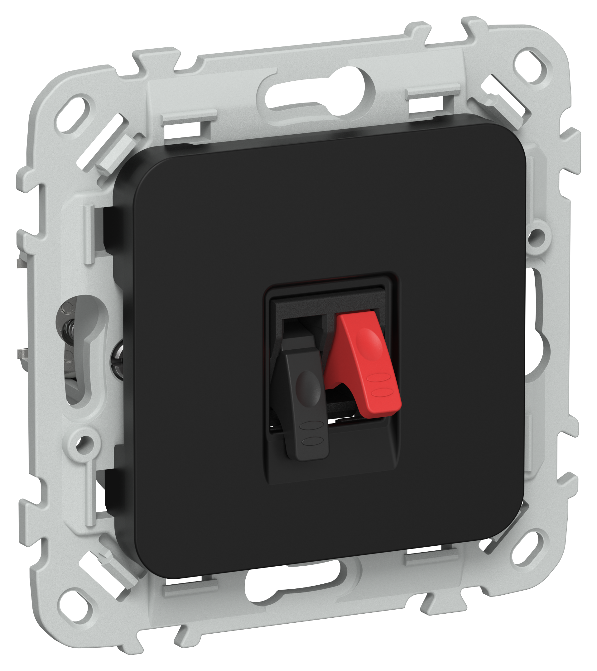 FLITE Розетка аудио РА-1-ФлЧ черный IEK