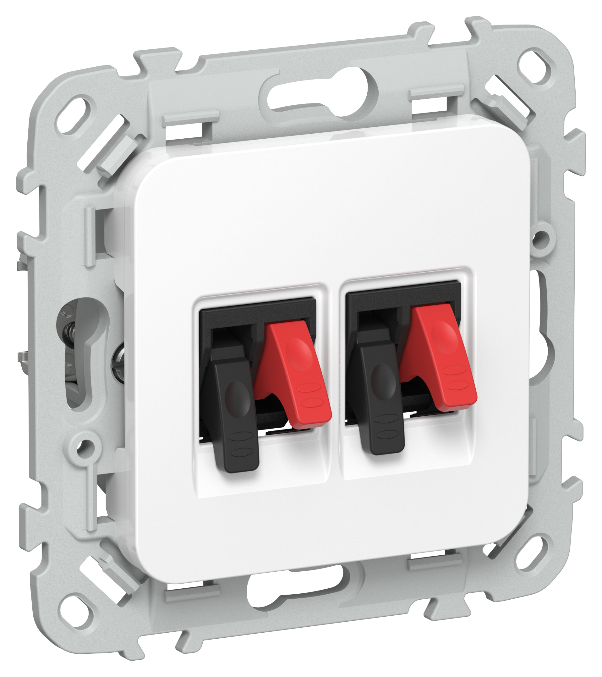 FLITE Розетка 2-местная аудио РА-2-ФлБ белый IEK