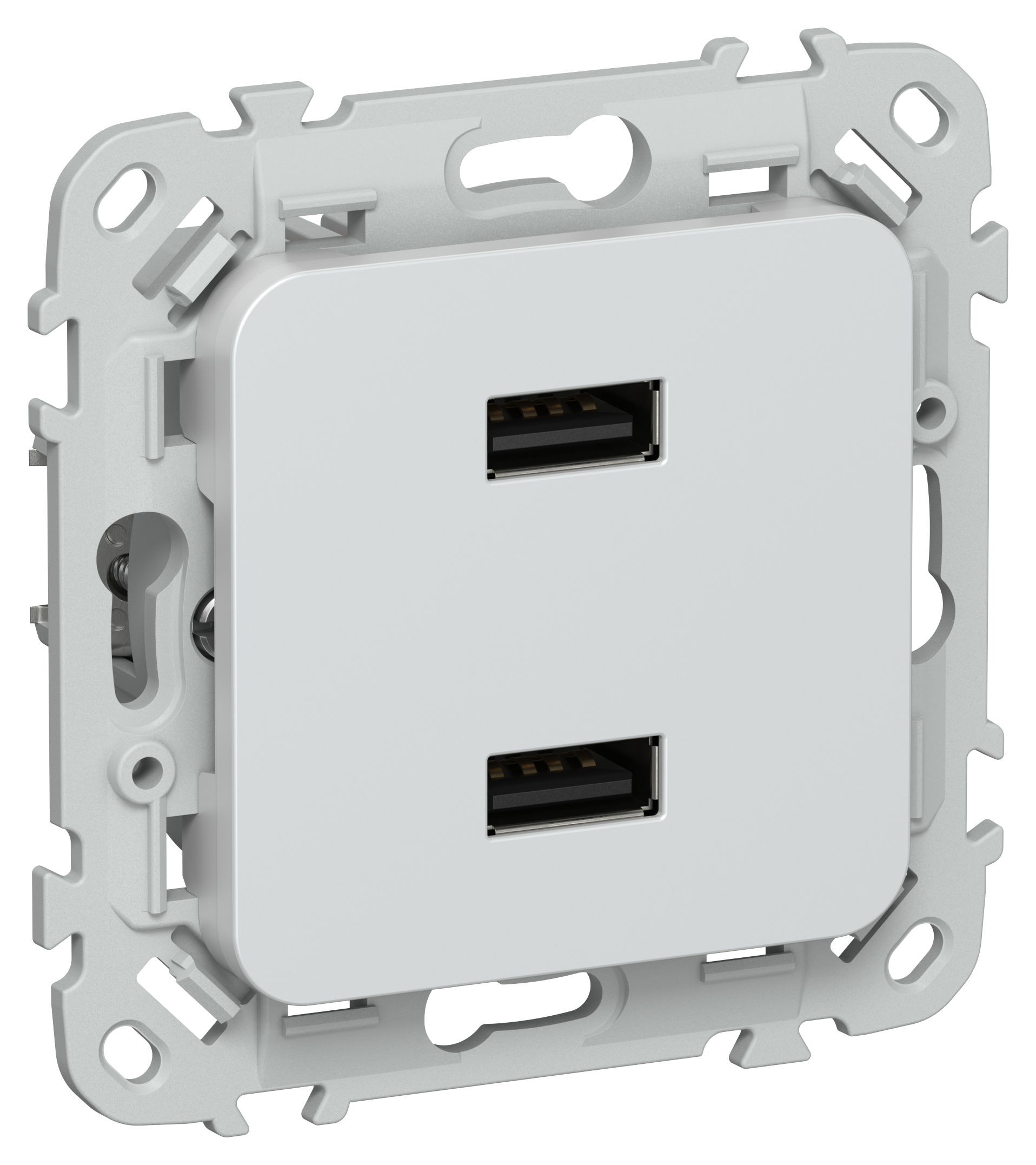 FLITE Розетка USB A+A 3,1А РЮ-2-ФлЖ жемчуг IEK