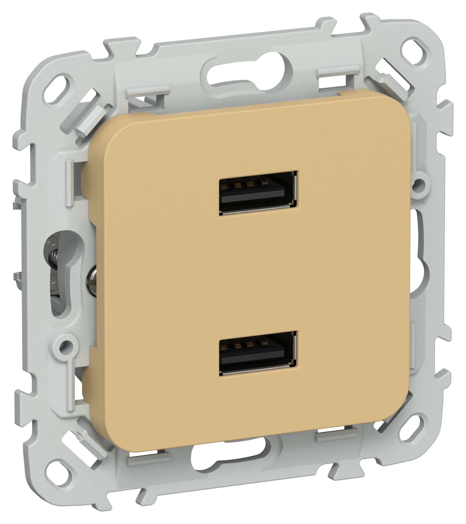 FLITE Розетка USB A+A 3,1А РЮ-2-ФлШм шамуа IEK