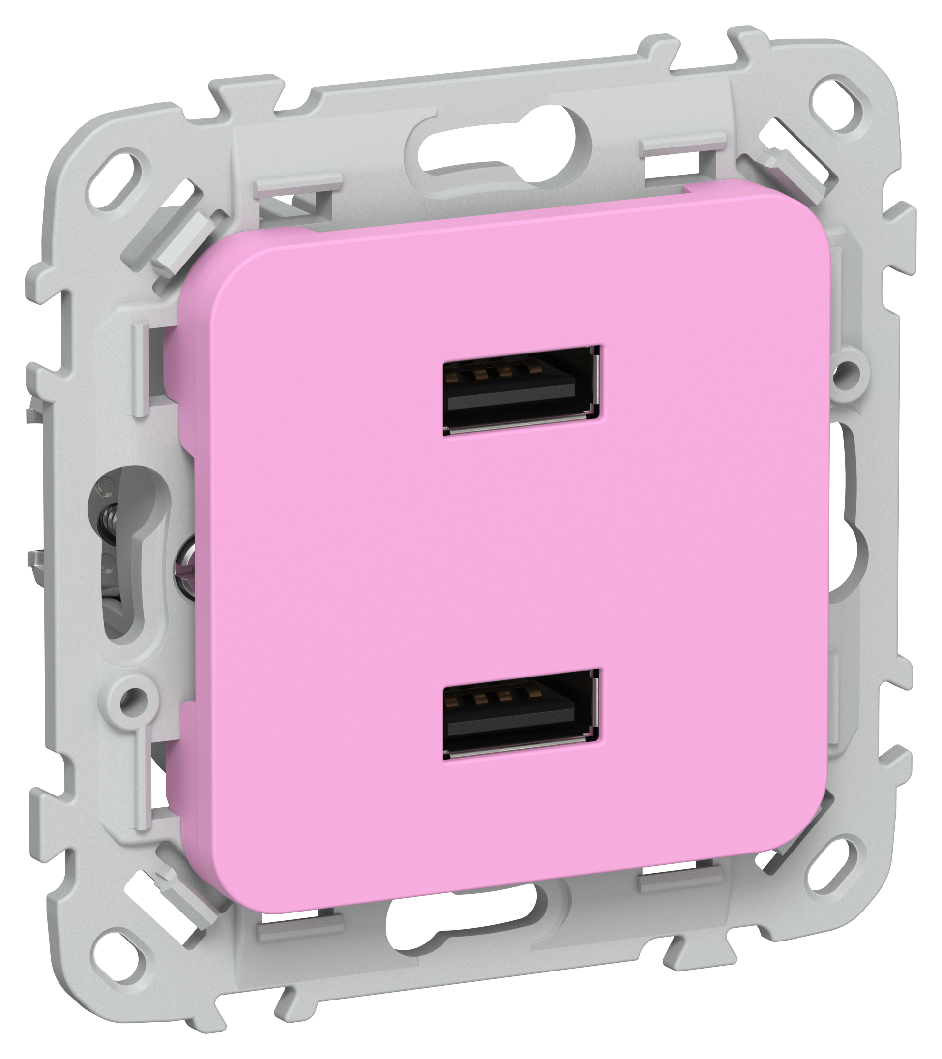 FLITE Розетка USB A+A 3,1А РЮ-2-ФлПр пурпурный IEK