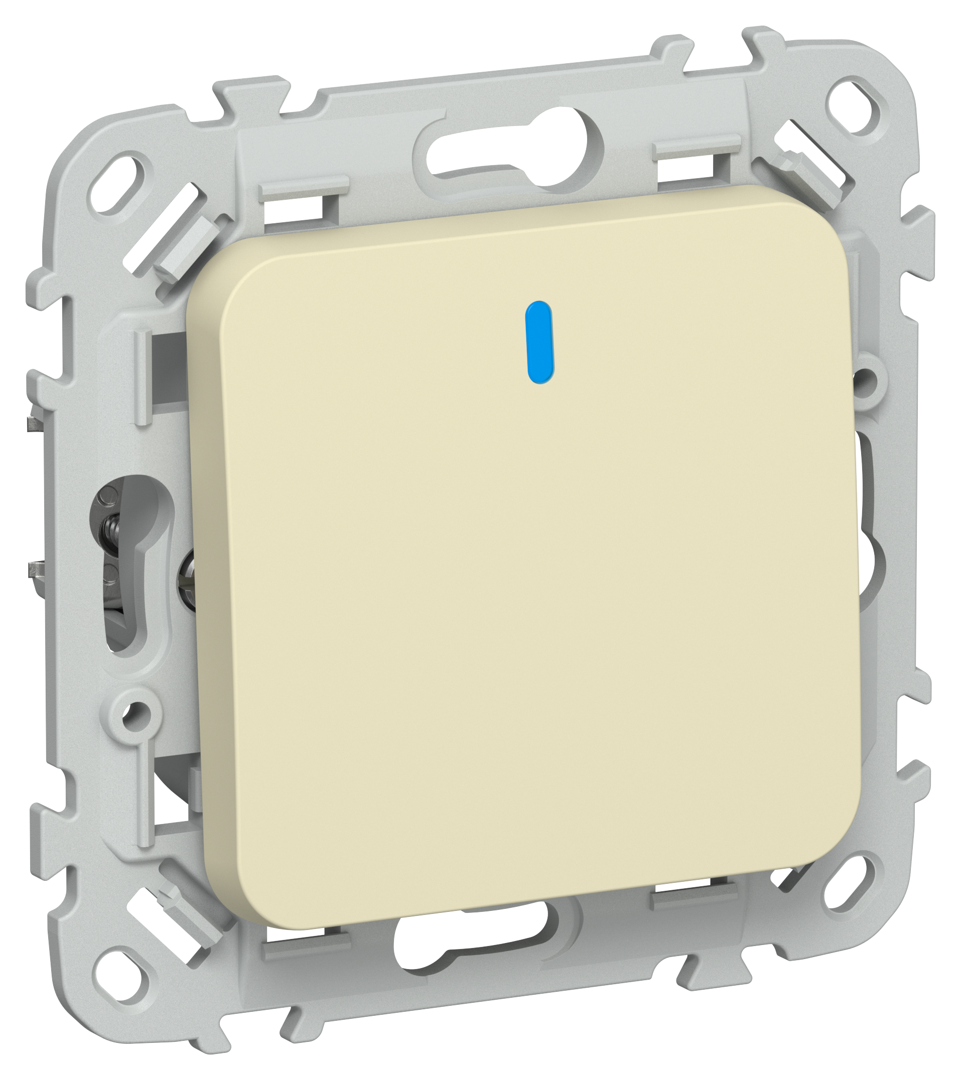 FLITE Выключатель 1-клавишный с индикацией 10А ВС11-1-1-ФлН навахо IEK