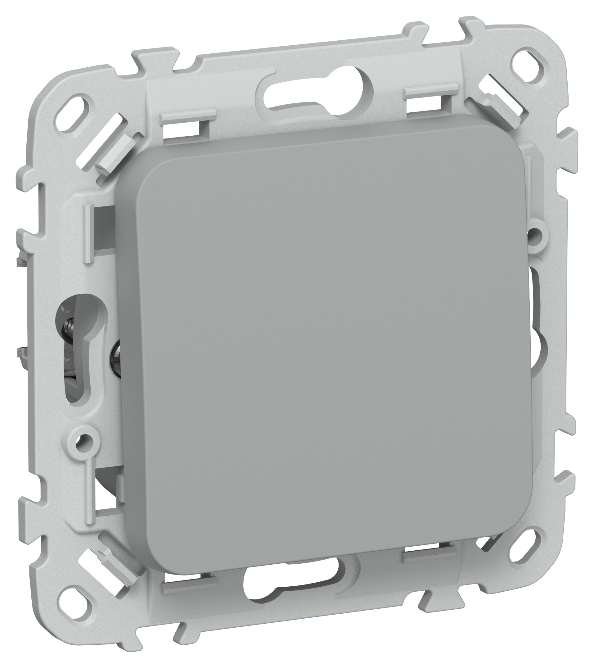 FLITE Выключатель 1-клавишный перекрестный 10А ВС71-1-0-ФлС серый IEK