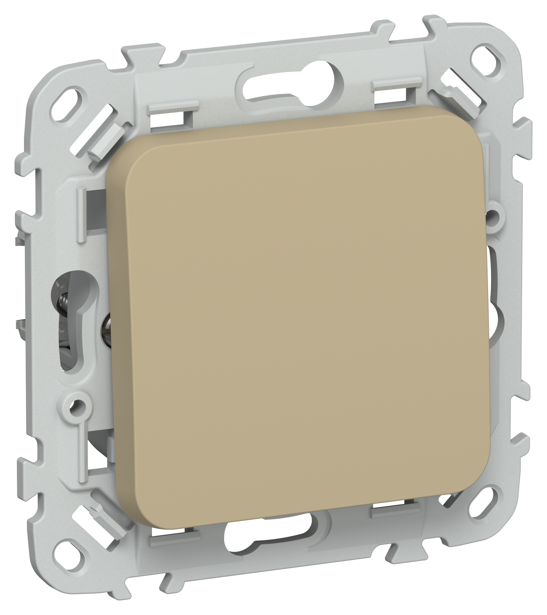 FLITE Выключатель 1-клавишный перекрестный 10А ВС71-1-0-ФлХ хаки IEK