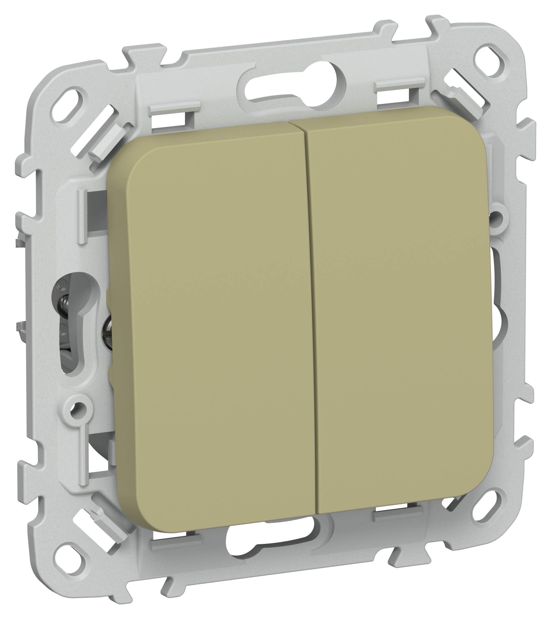 FLITE Выключатель жалюзи 10А ВЖ52-2-0-ФлО оливковый IEK