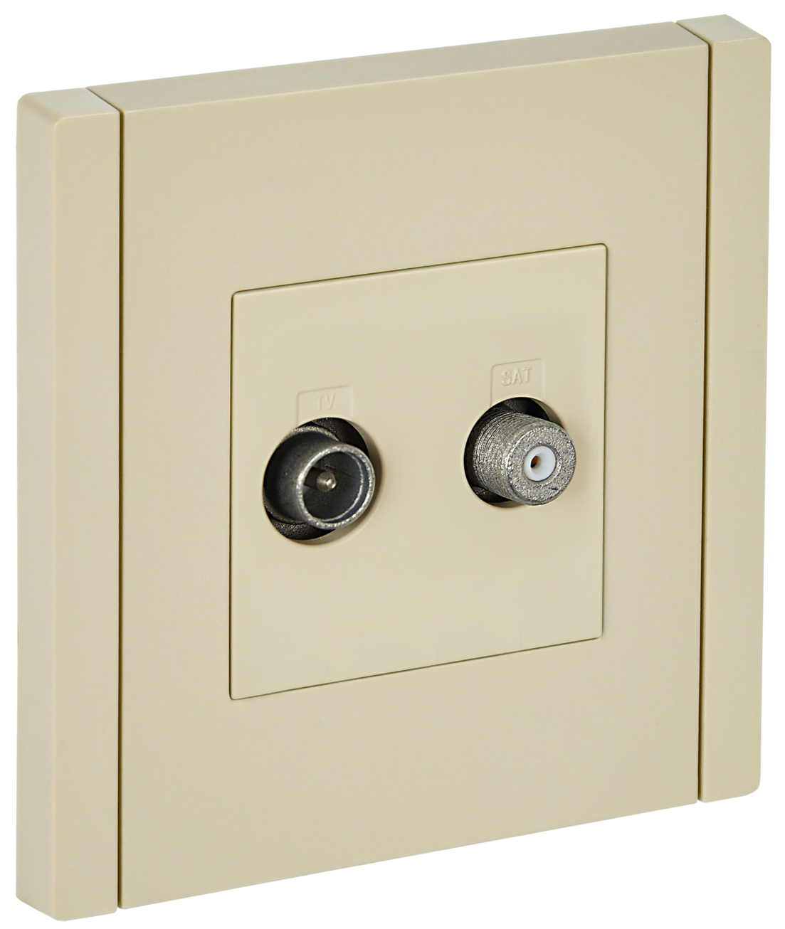 FORTE&PIANO Розетка двойная TV+SAT FP438 ваниль IEK