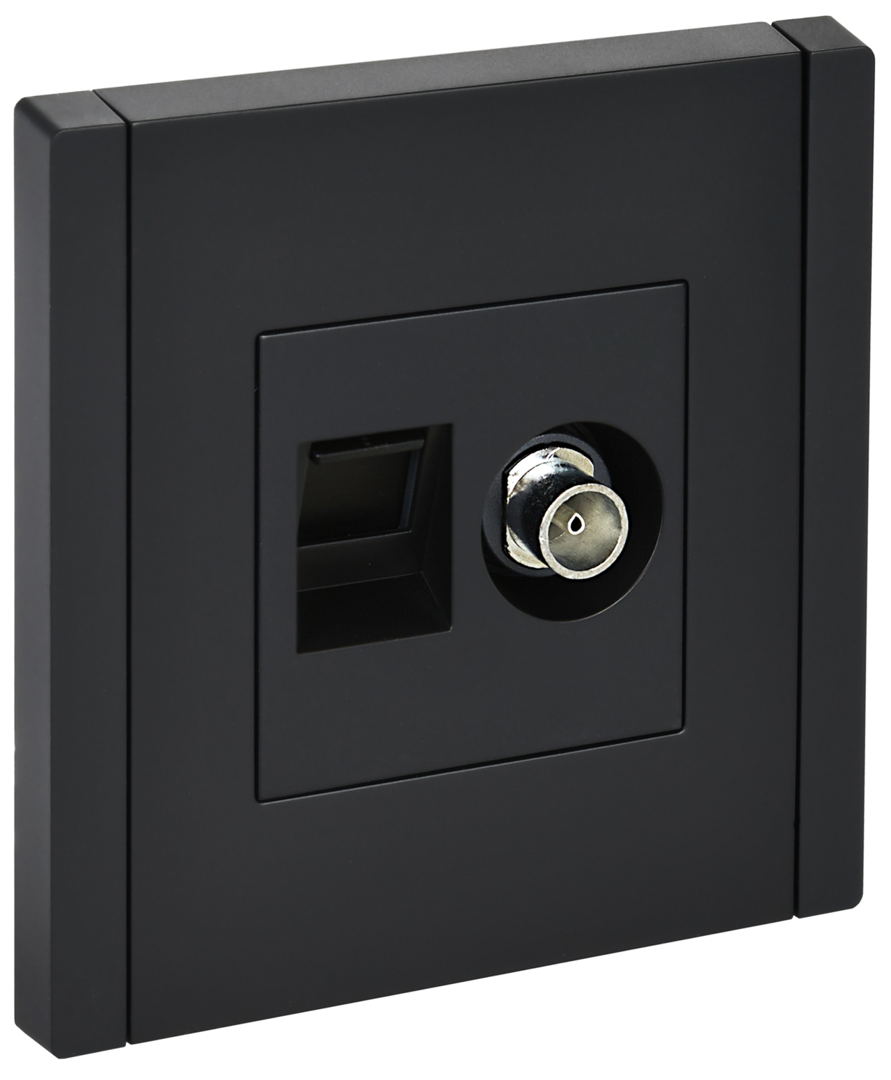 FORTE&PIANO Розетка двойная TV+RJ45 кат.5E FP136 черный IEK