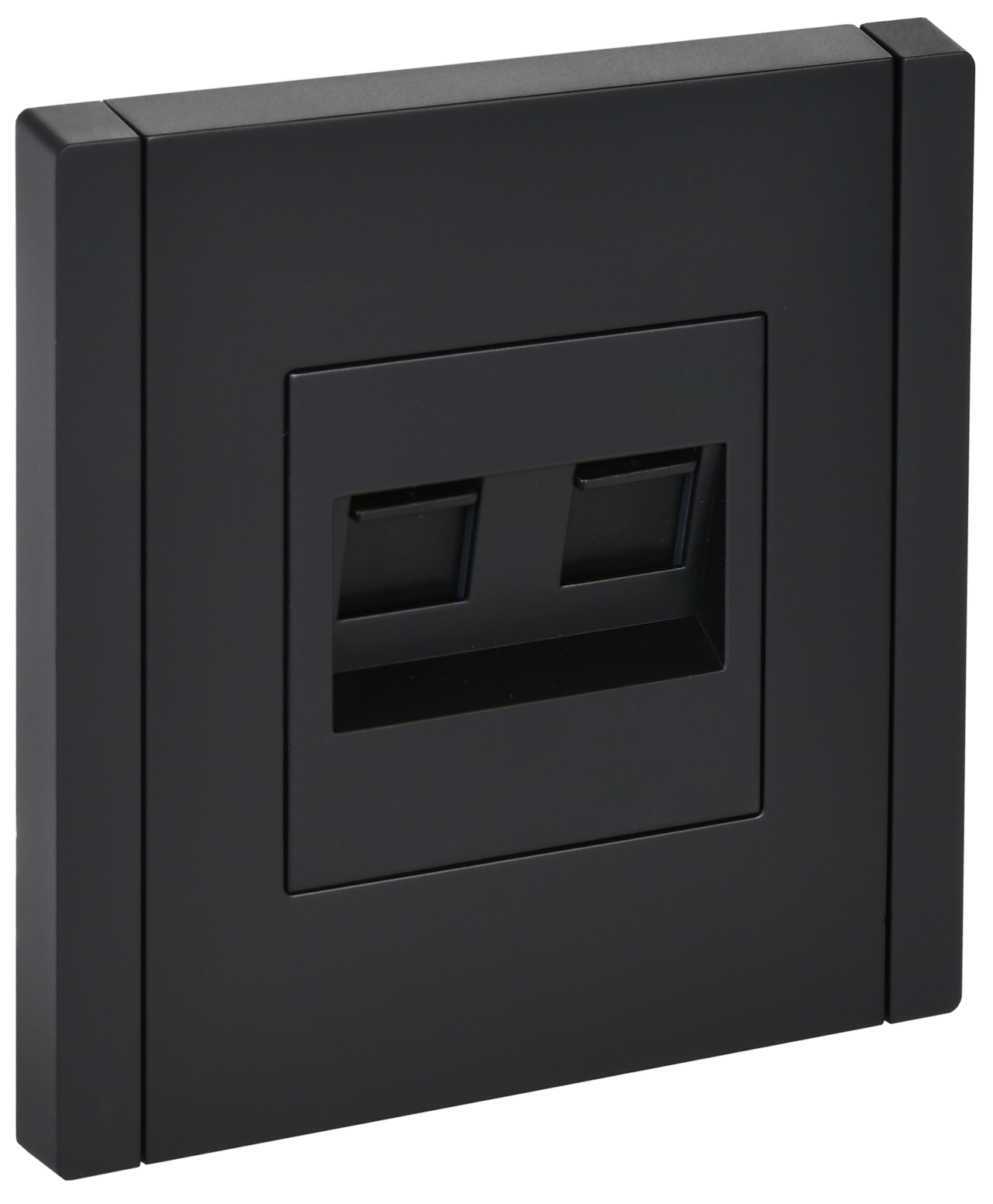 FORTE&PIANO Розетка компьютерная двойная RJ45 кат.6 FP134 черный IEK