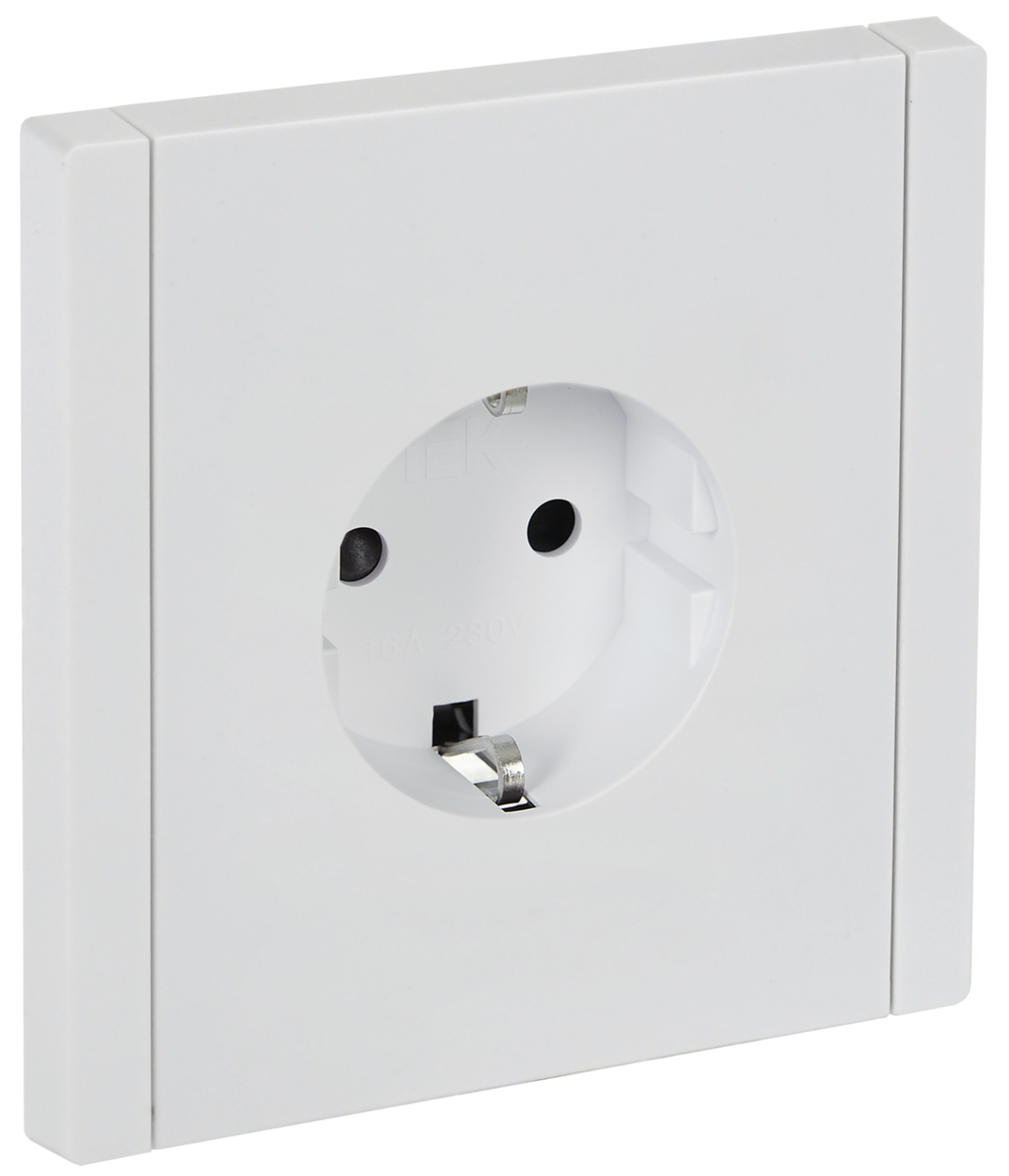 FORTE&PIANO Розетка 1-местная с заземлением с защитными шторками винтовое крепление 16А FP215 белый IEK