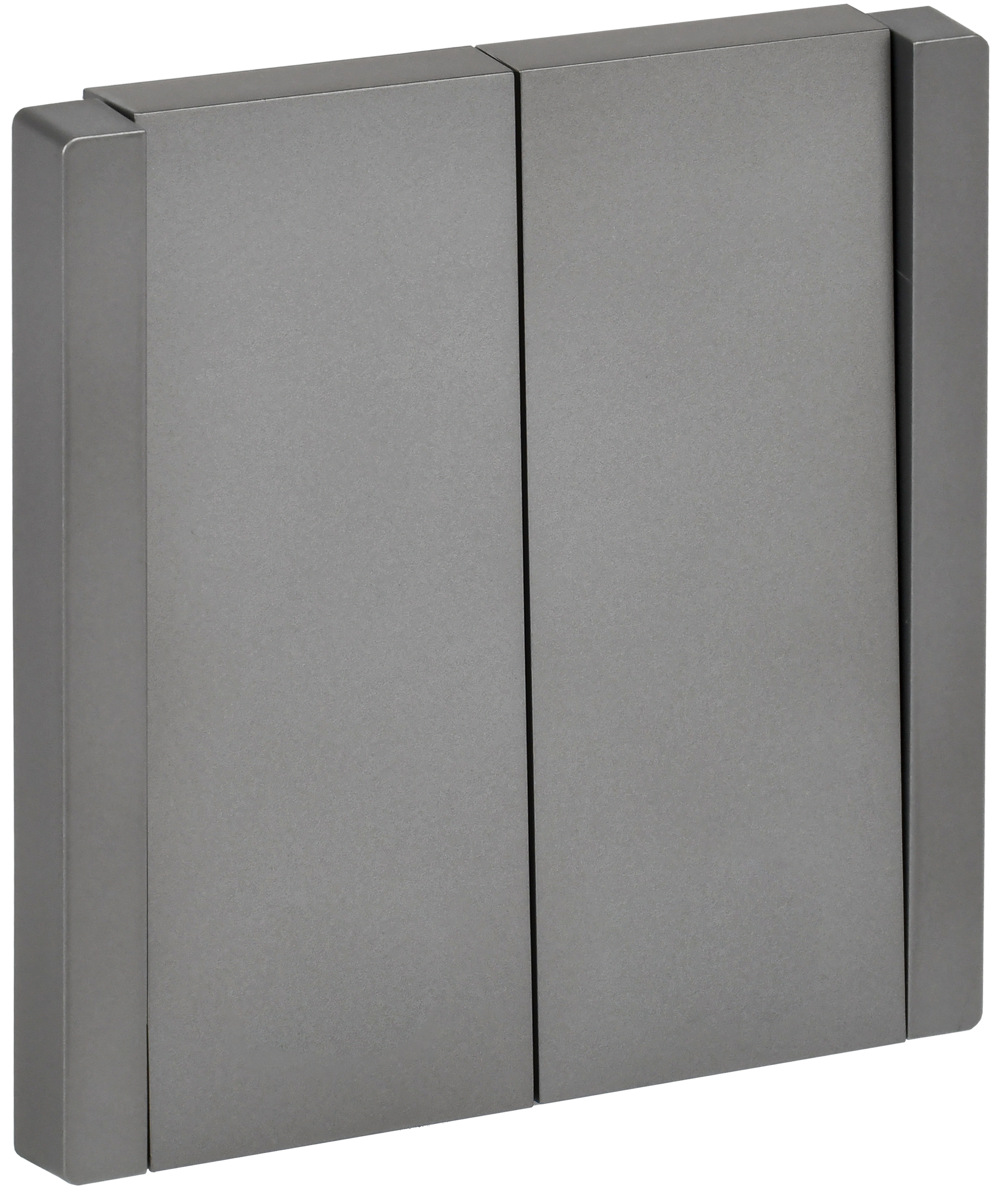 FORTE&PIANO Выключатель 2-клавишный 10А FP505 сталь IEK