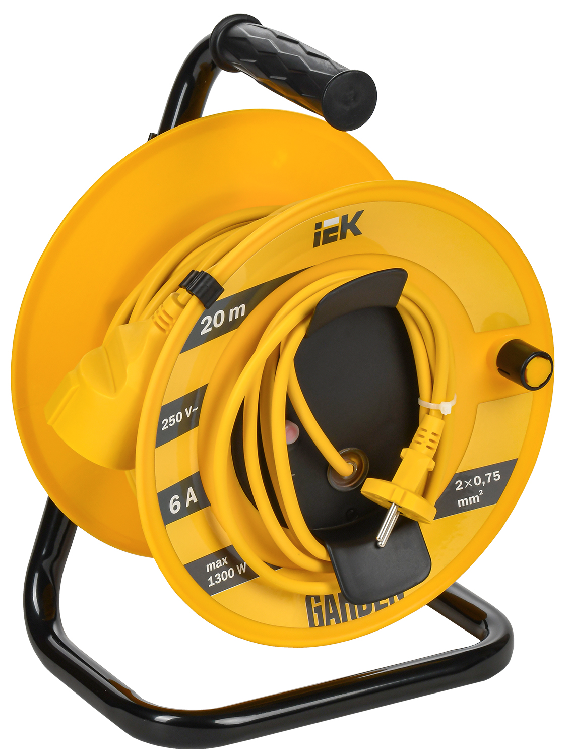 Катушка GARDEN УК20 1 место 2P 2х0,75 мм 2.20 м